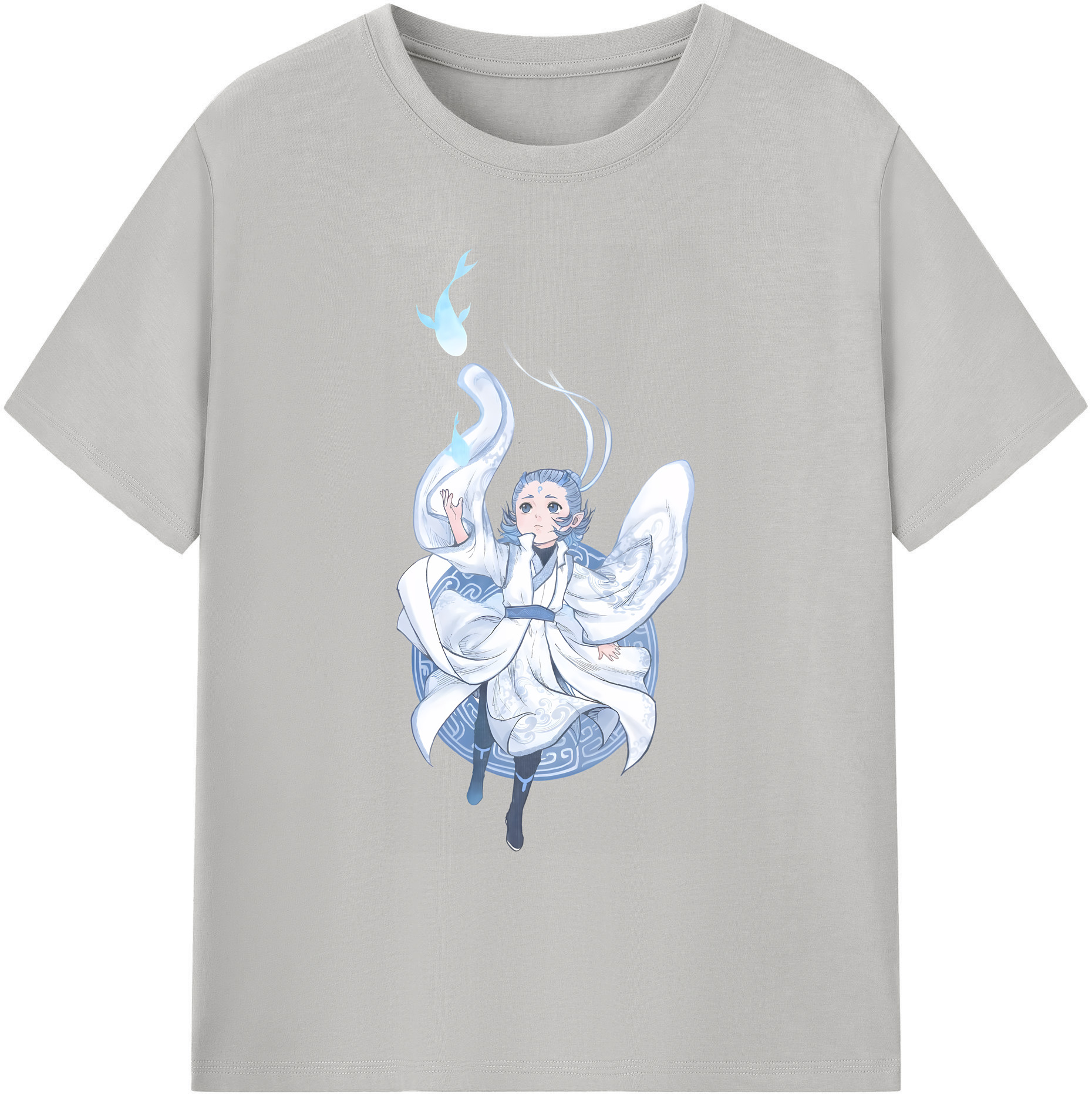 （画像用） Ne Zha 2 ナタ 魔童の大暴れ 綿100％ メンズ半袖Tシャツ｜肌触りやわらか＆通気性