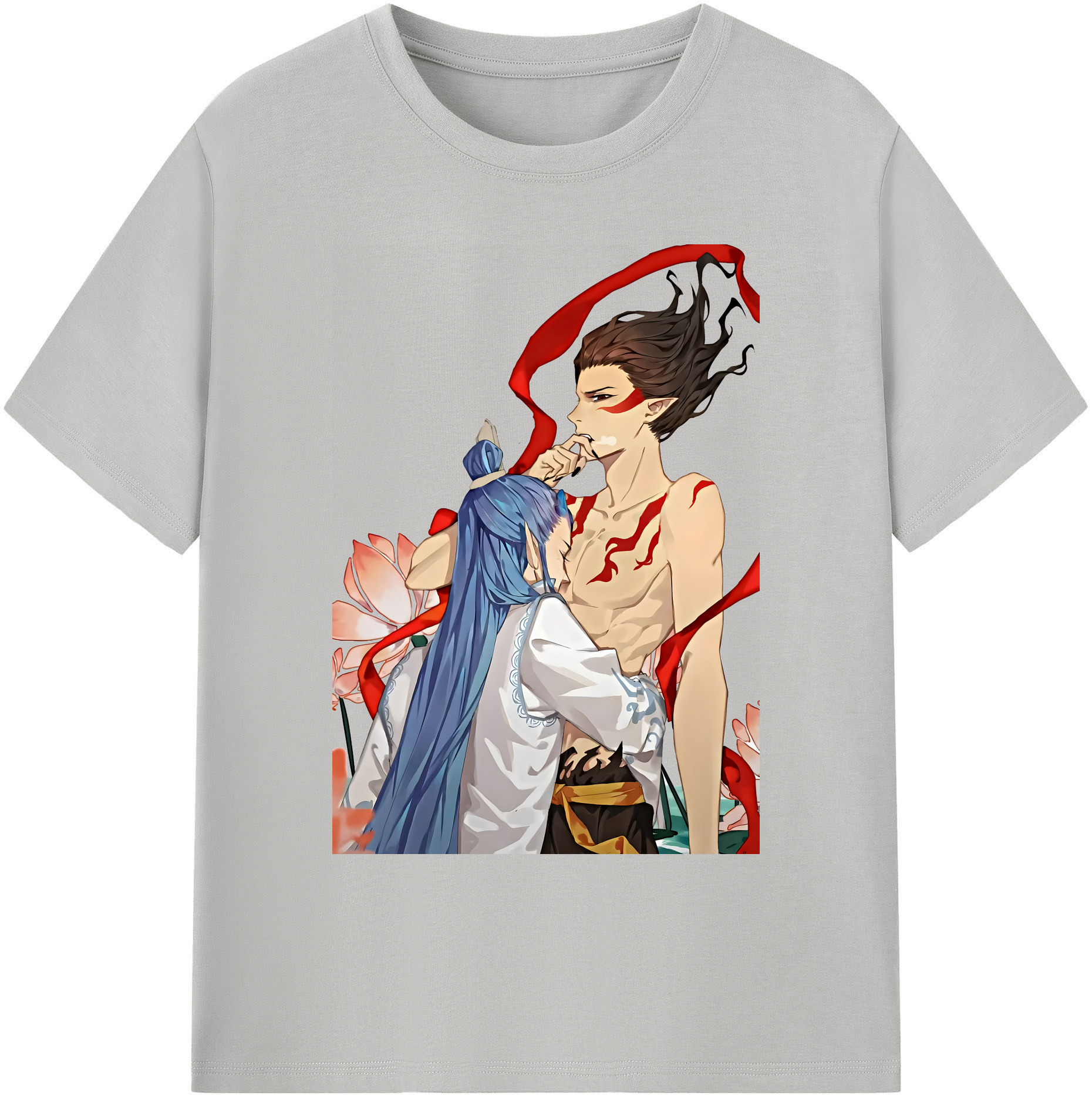 （画像用） Ne Zha 2 ナタ 魔童の大暴れ 綿100％ メンズ半袖Tシャツ｜肌触りやわらか＆通気性