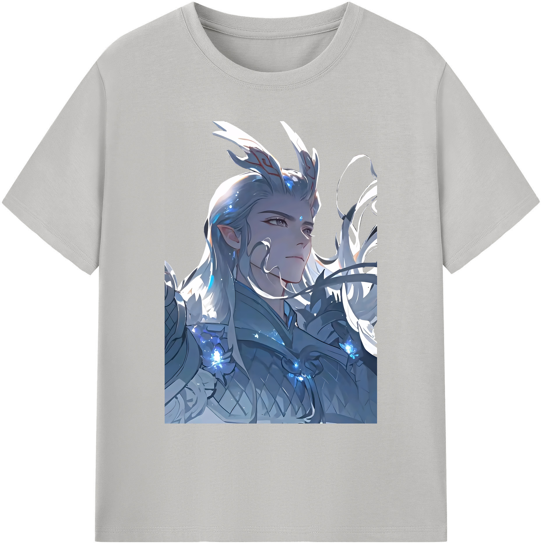 （画像用） Ne Zha 2 ナタ 魔童の大暴れ 綿100％ メンズ半袖Tシャツ｜肌触りやわらか＆通気性