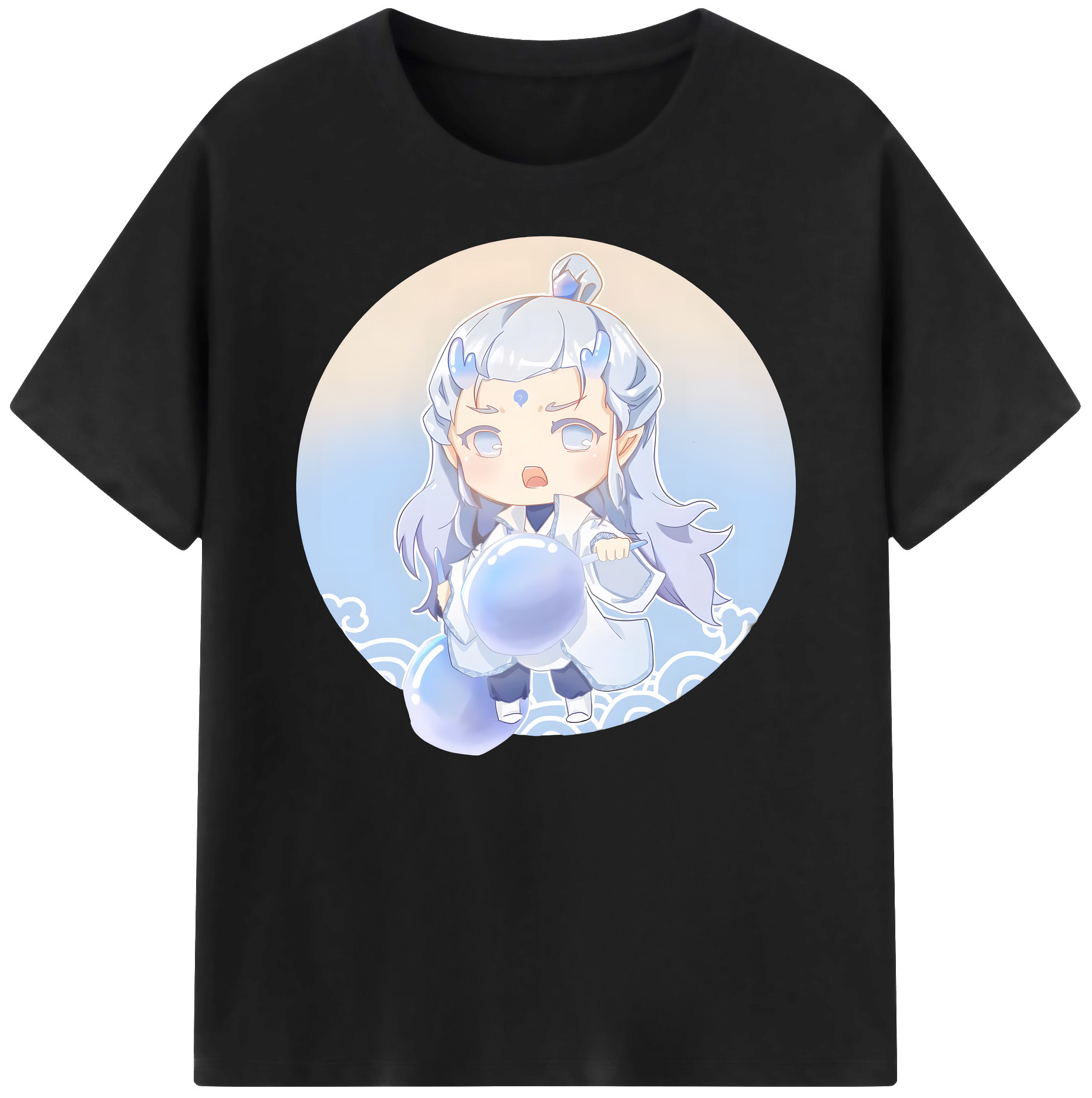 （画像用） Ne Zha 2 ナタ 魔童の大暴れ 綿100％ メンズ半袖Tシャツ｜肌触りやわらか＆通気性