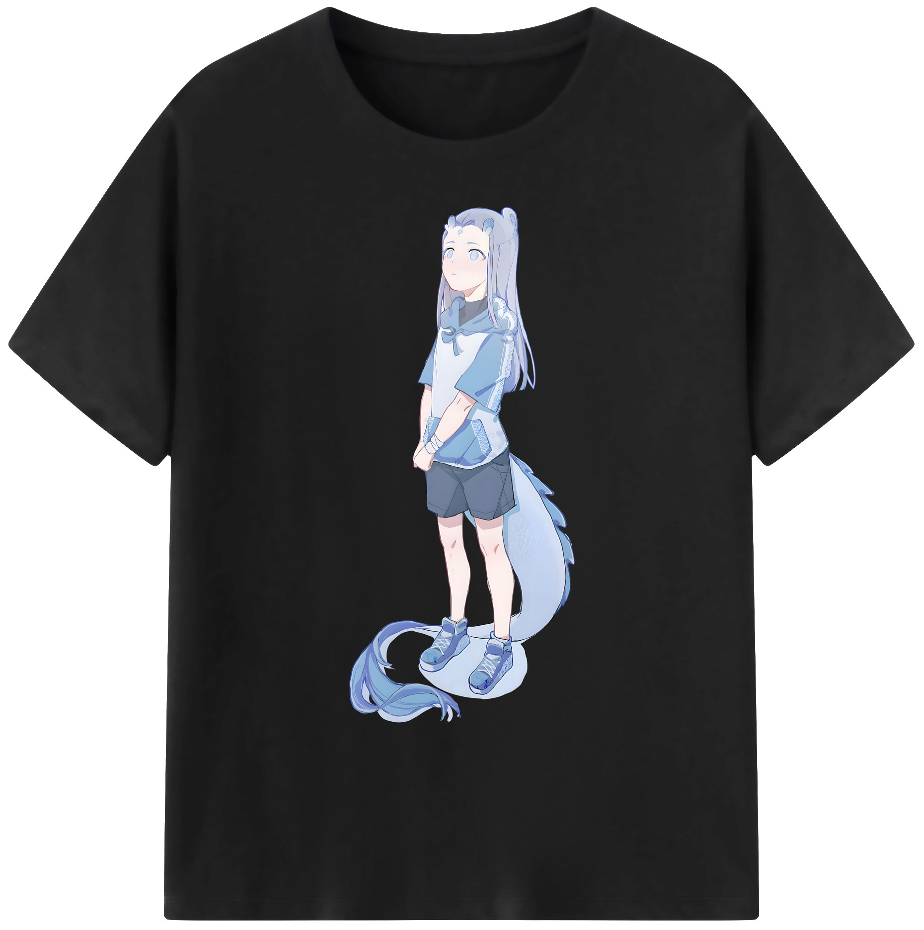 （画像用） Ne Zha 2 ナタ 魔童の大暴れ 綿100％ メンズ半袖Tシャツ｜肌触りやわらか＆通気性