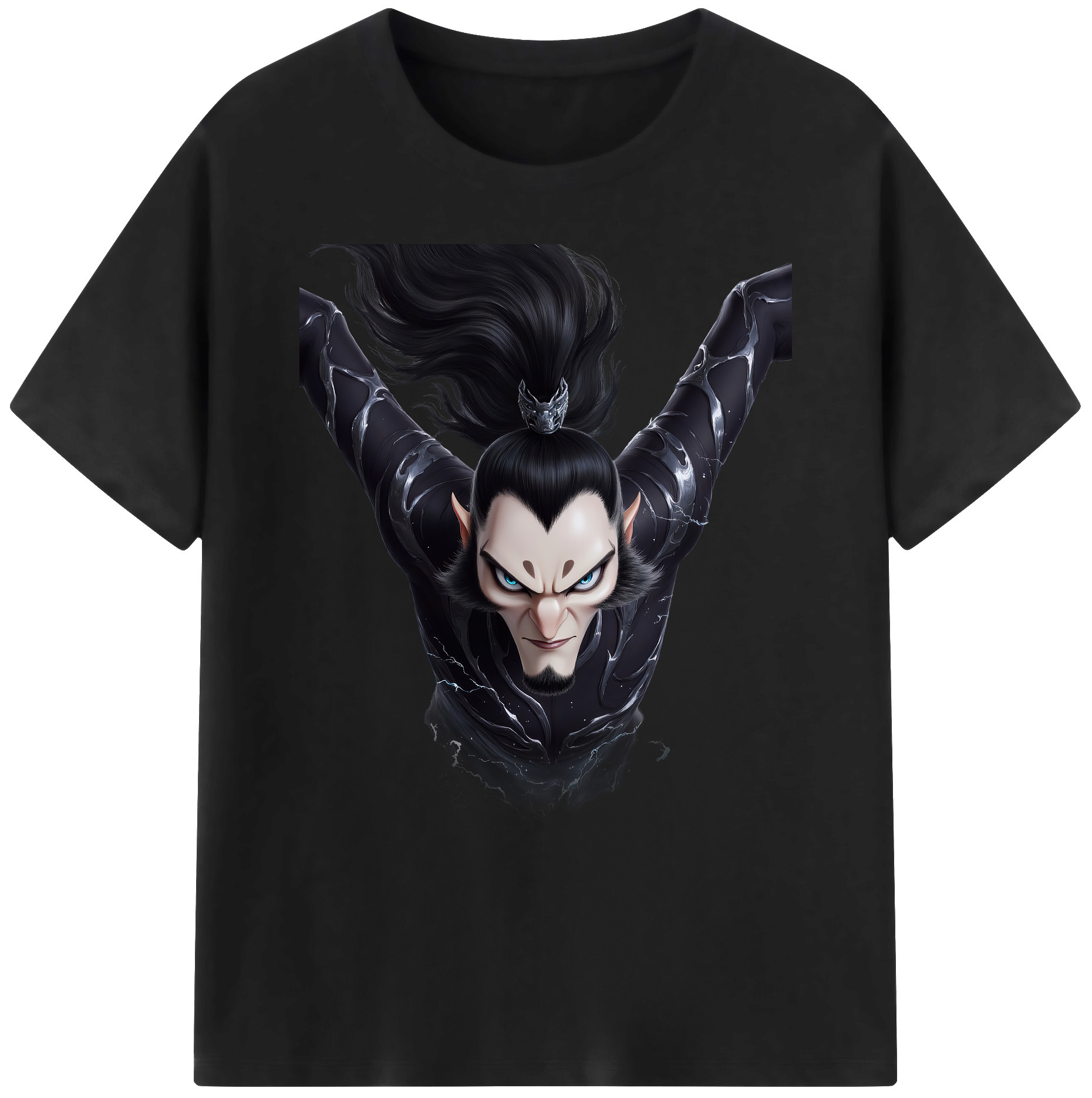 （画像用） Ne Zha 2 ナタ 魔童の大暴れ 綿100％ メンズ半袖Tシャツ｜肌触りやわらか＆通気性