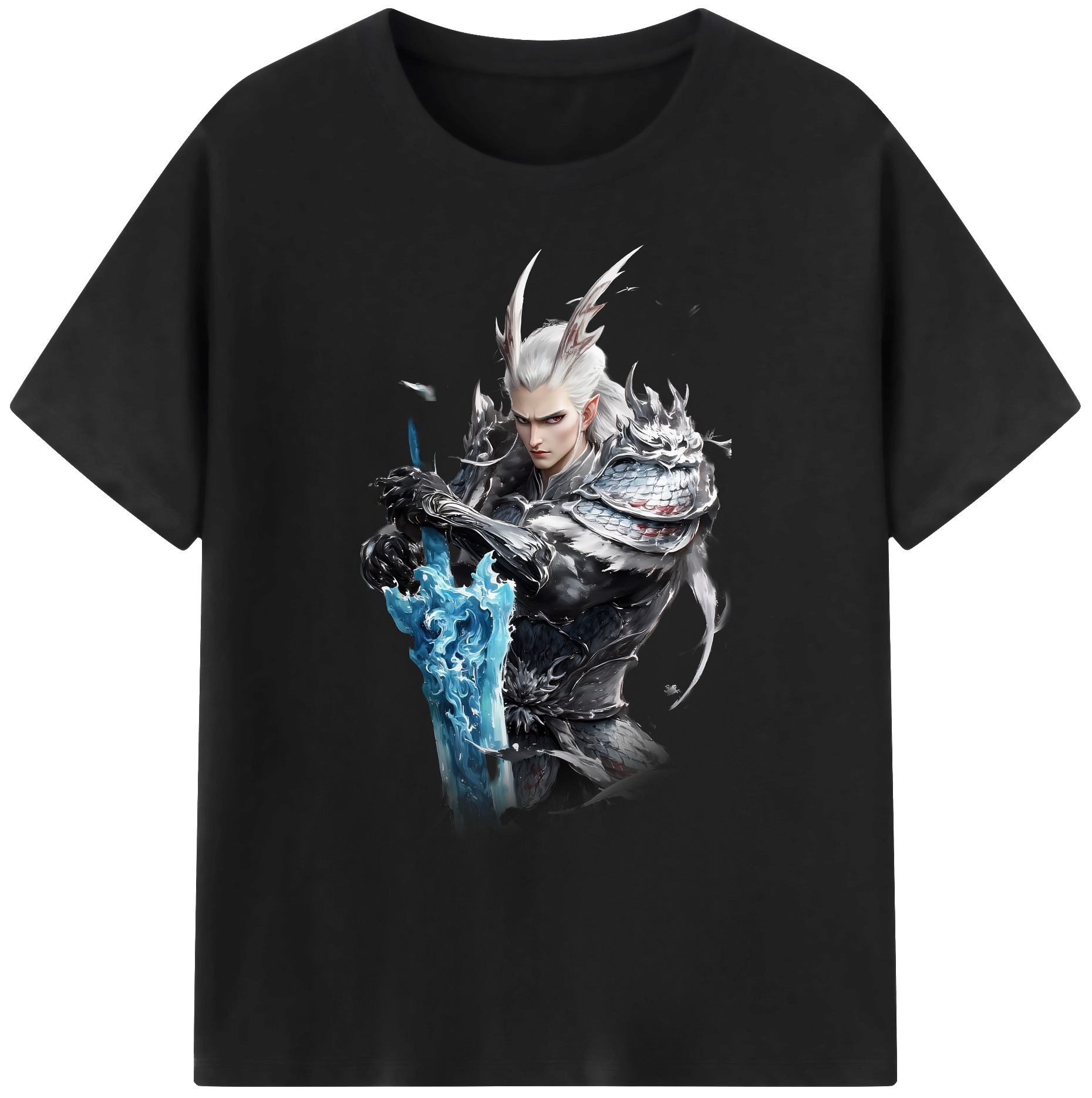 （画像用） Ne Zha 2 ナタ 魔童の大暴れ 綿100％ メンズ半袖Tシャツ｜肌触りやわらか＆通気性