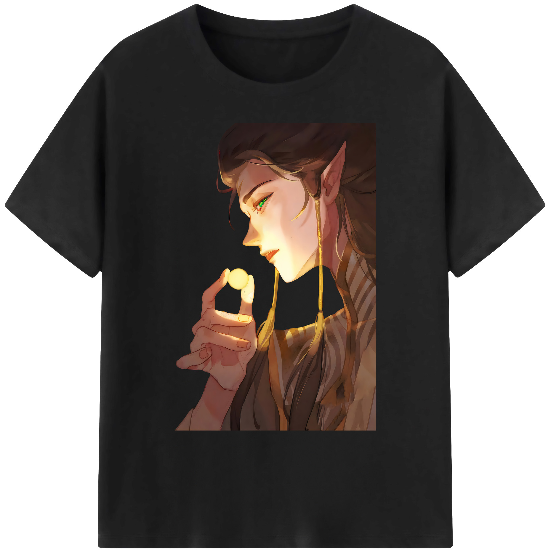 （画像用） Ne Zha 2 ナタ 魔童の大暴れ 綿100％ メンズ半袖Tシャツ｜肌触りやわらか＆通気性