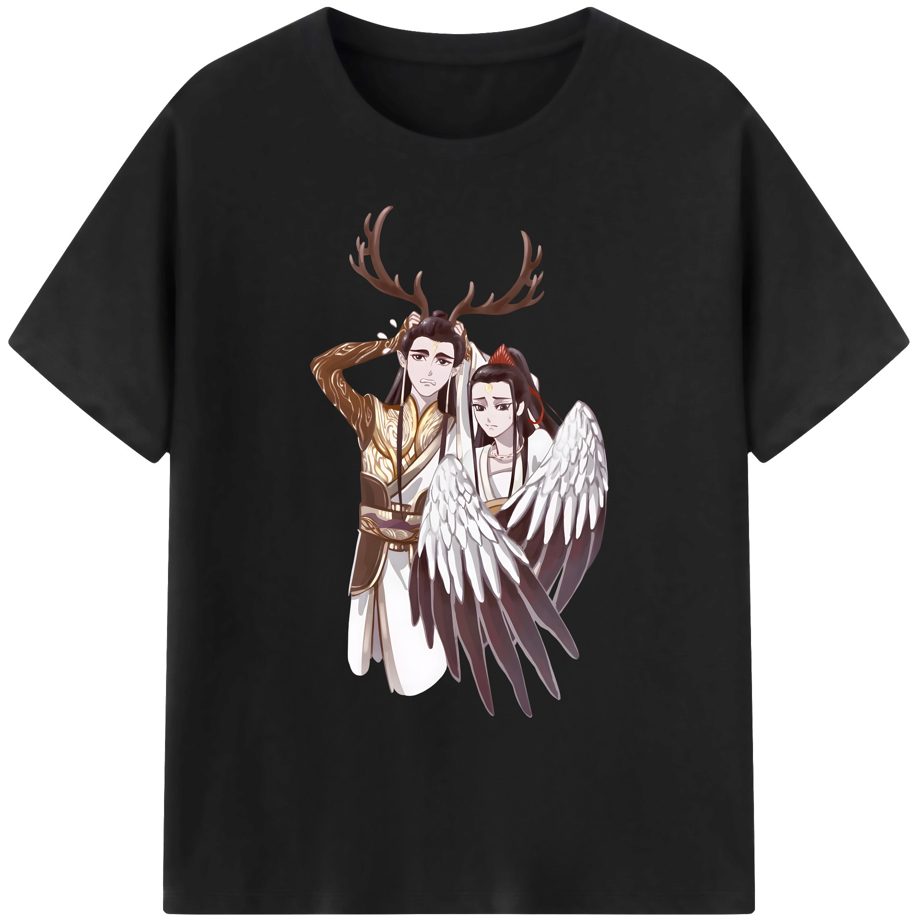 （画像用） Ne Zha 2 ナタ 魔童の大暴れ 綿100％ メンズ半袖Tシャツ｜肌触りやわらか＆通気性