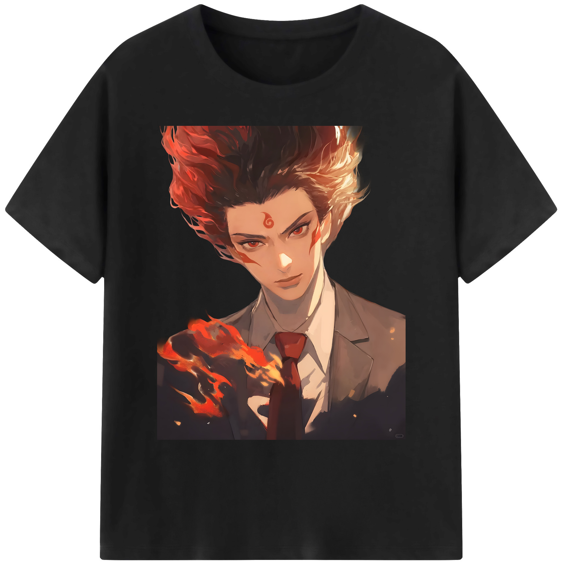 （画像用） Ne Zha 2 ナタ 魔童の大暴れ 綿100％ メンズ半袖Tシャツ｜肌触りやわらか＆通気性