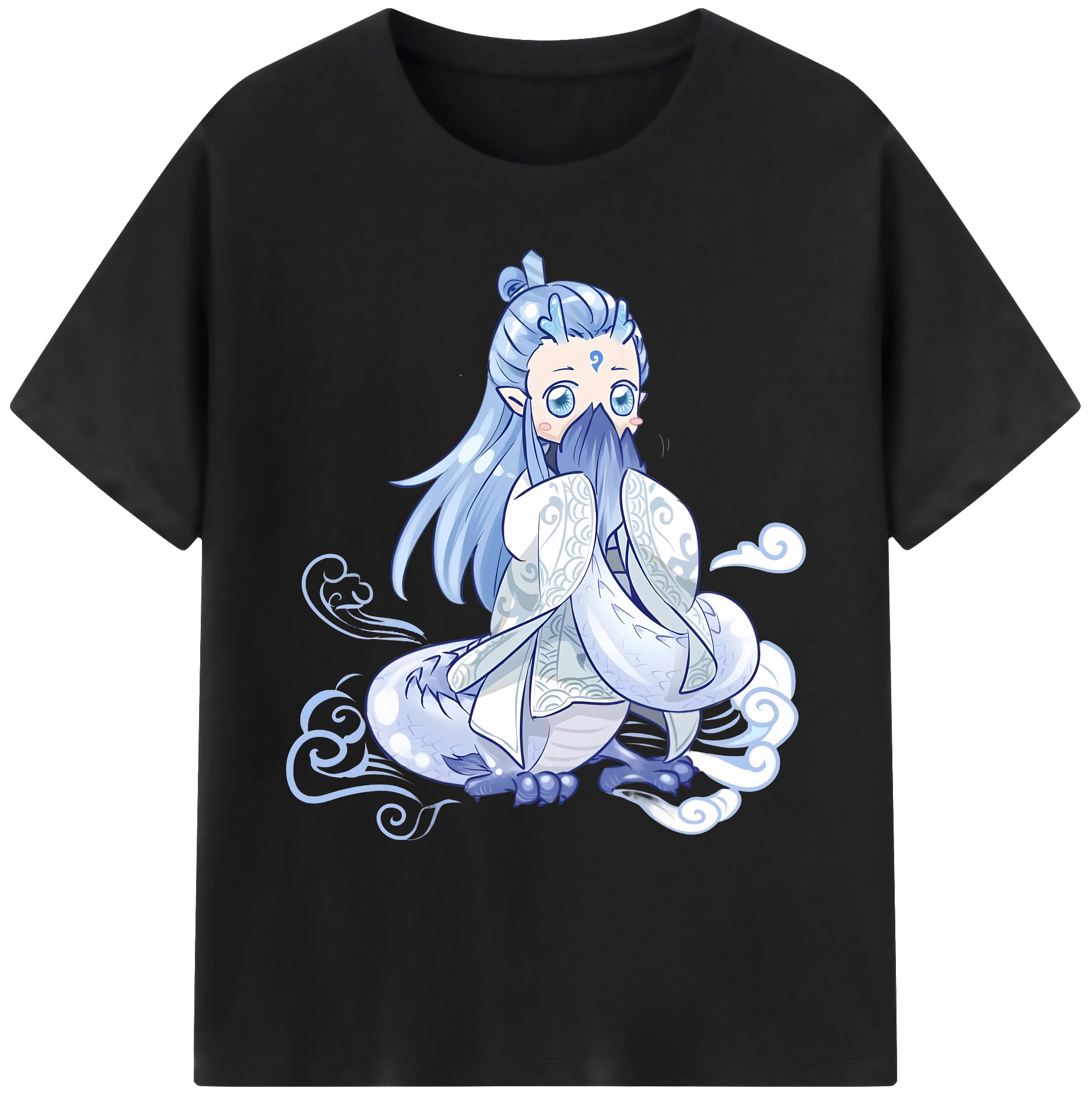（画像用） Ne Zha 2 ナタ 魔童の大暴れ 綿100％ メンズ半袖Tシャツ｜肌触りやわらか＆通気性
