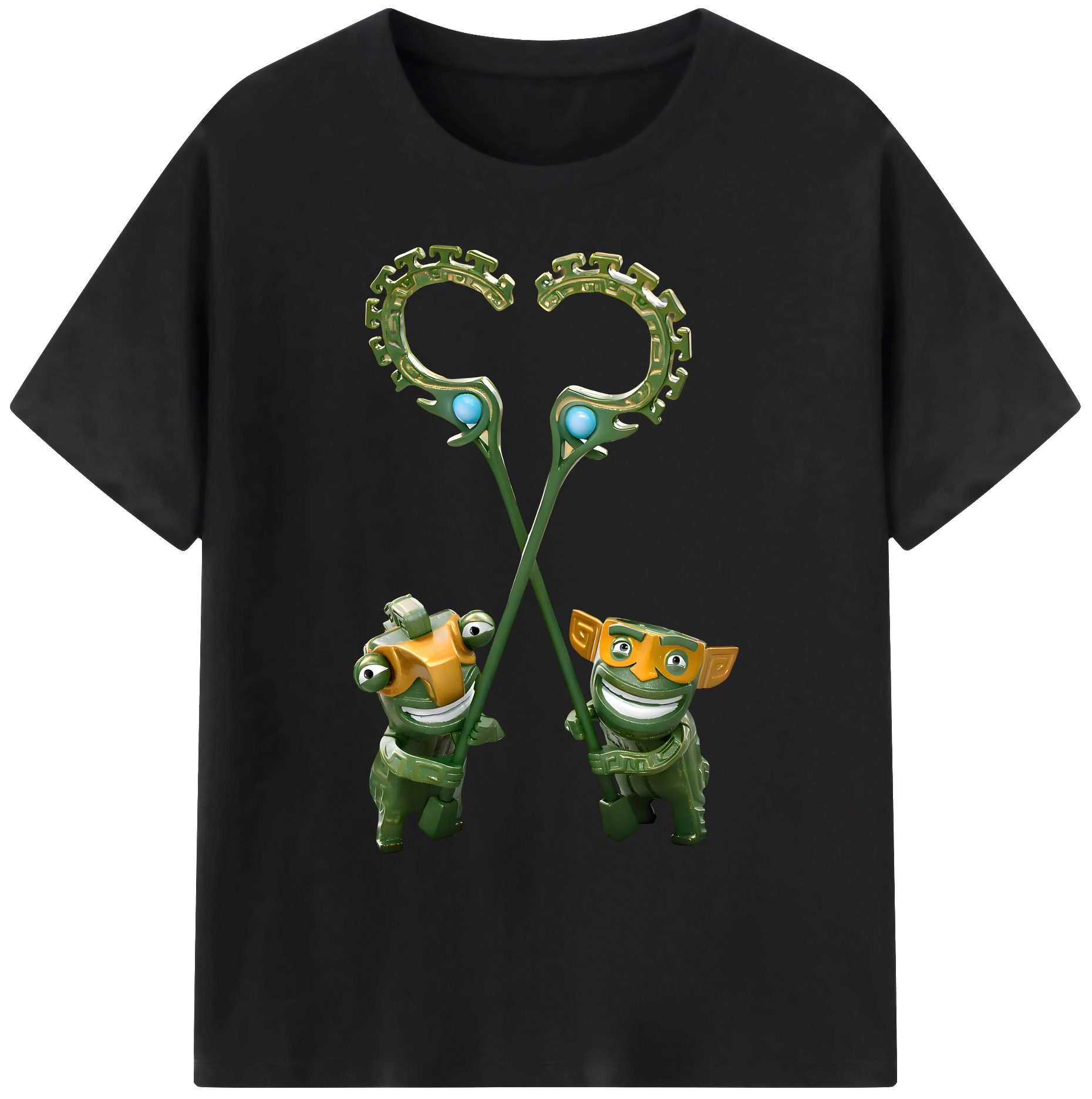 （画像用） Ne Zha 2 ナタ 魔童の大暴れ 綿100％ メンズ半袖Tシャツ｜肌触りやわらか＆通気性