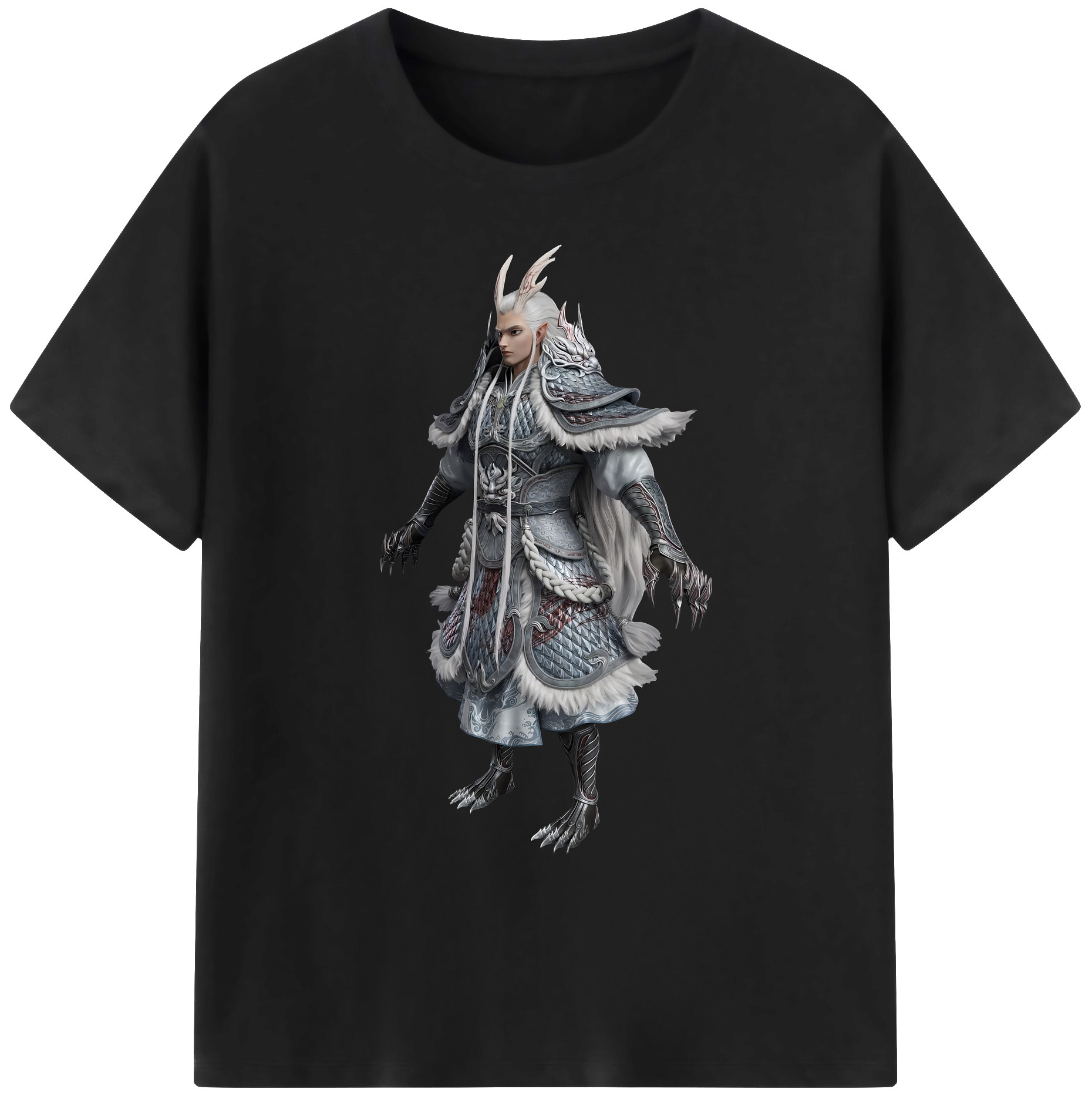 （画像用） Ne Zha 2 ナタ 魔童の大暴れ 綿100％ メンズ半袖Tシャツ｜肌触りやわらか＆通気性