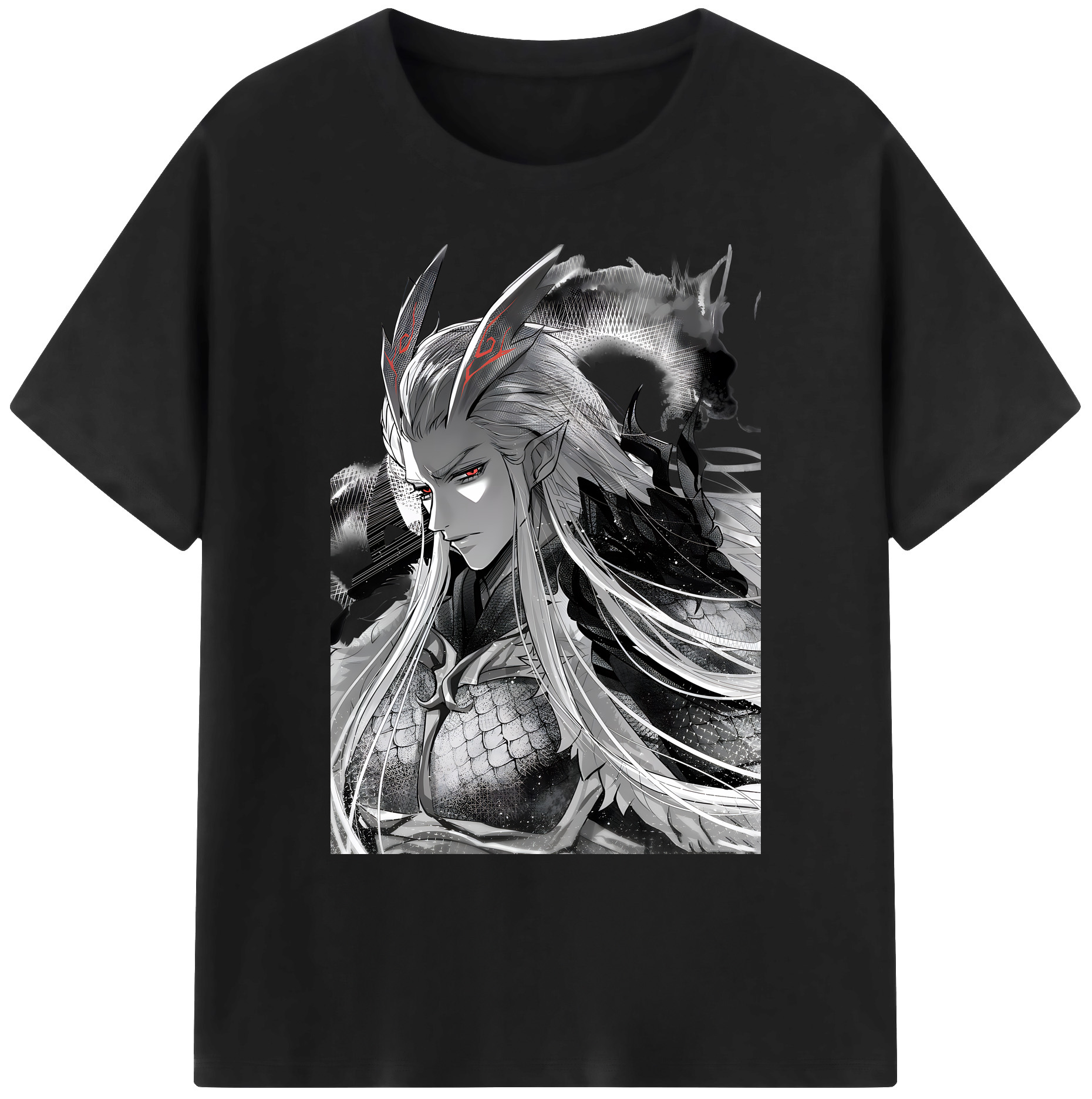 （画像用） Ne Zha 2 ナタ 魔童の大暴れ 綿100％ メンズ半袖Tシャツ｜肌触りやわらか＆通気性