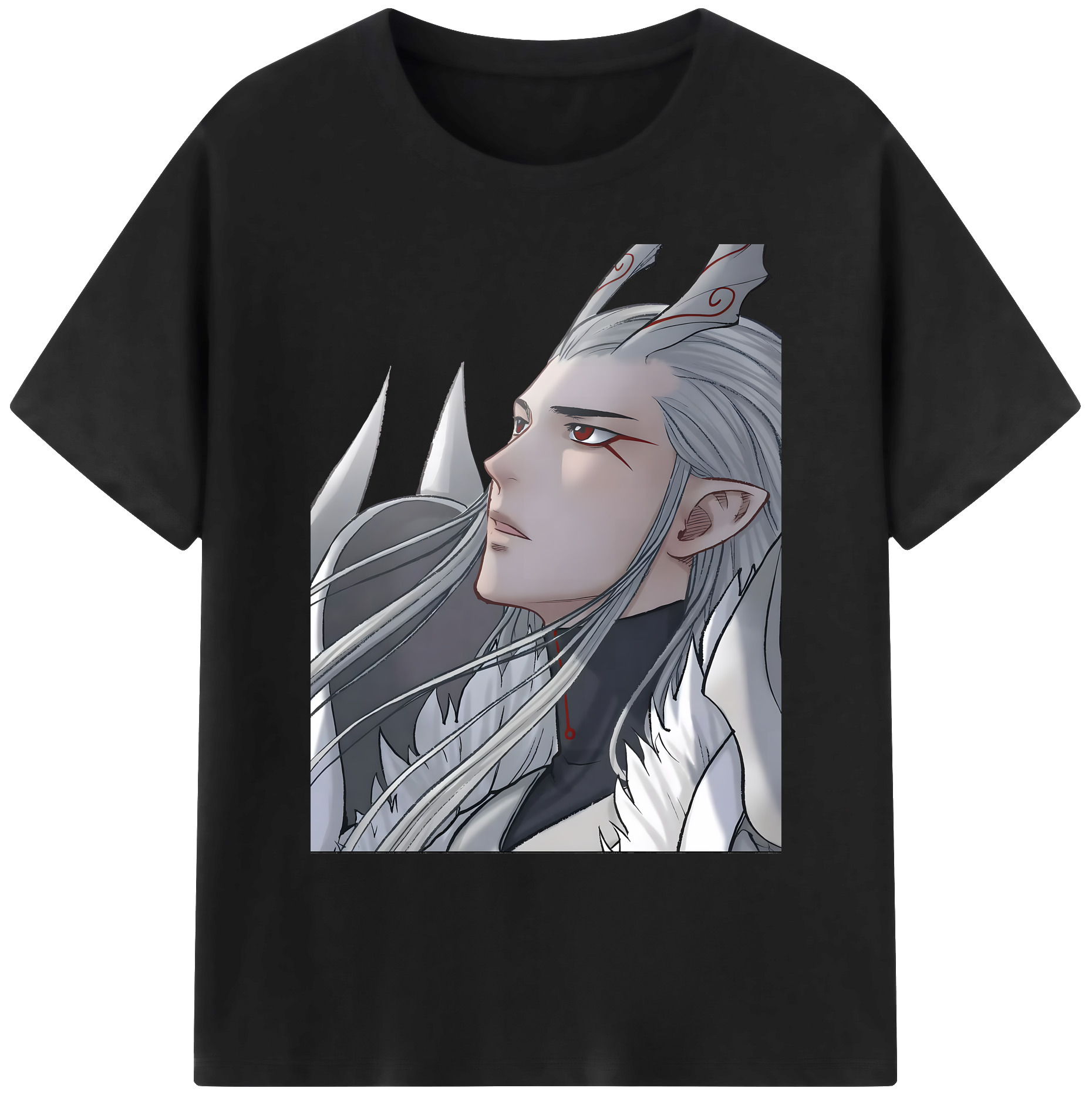 （画像用） Ne Zha 2 ナタ 魔童の大暴れ 綿100％ メンズ半袖Tシャツ｜肌触りやわらか＆通気性