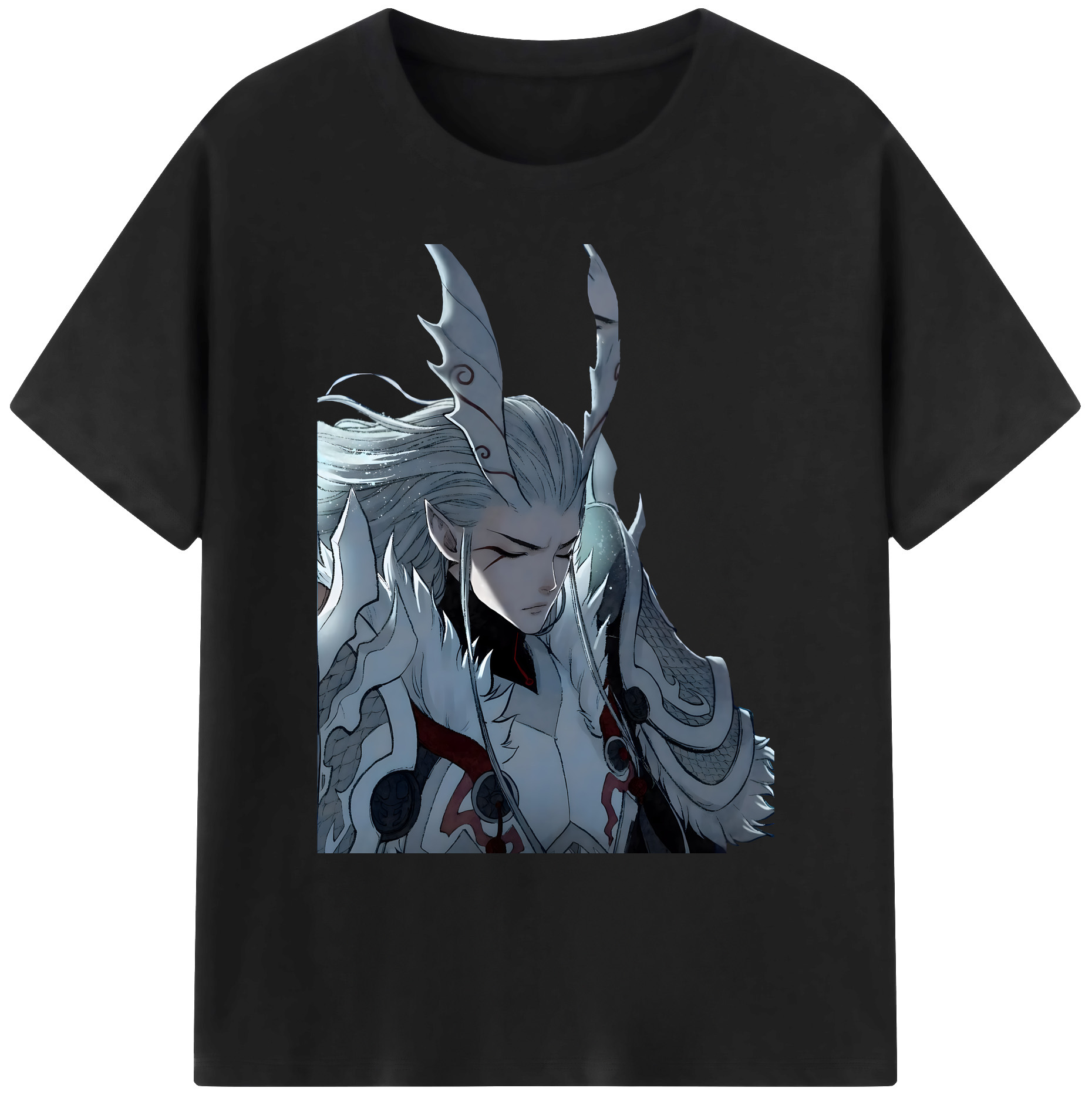 （画像用） Ne Zha 2 ナタ 魔童の大暴れ 綿100％ メンズ半袖Tシャツ｜肌触りやわらか＆通気性