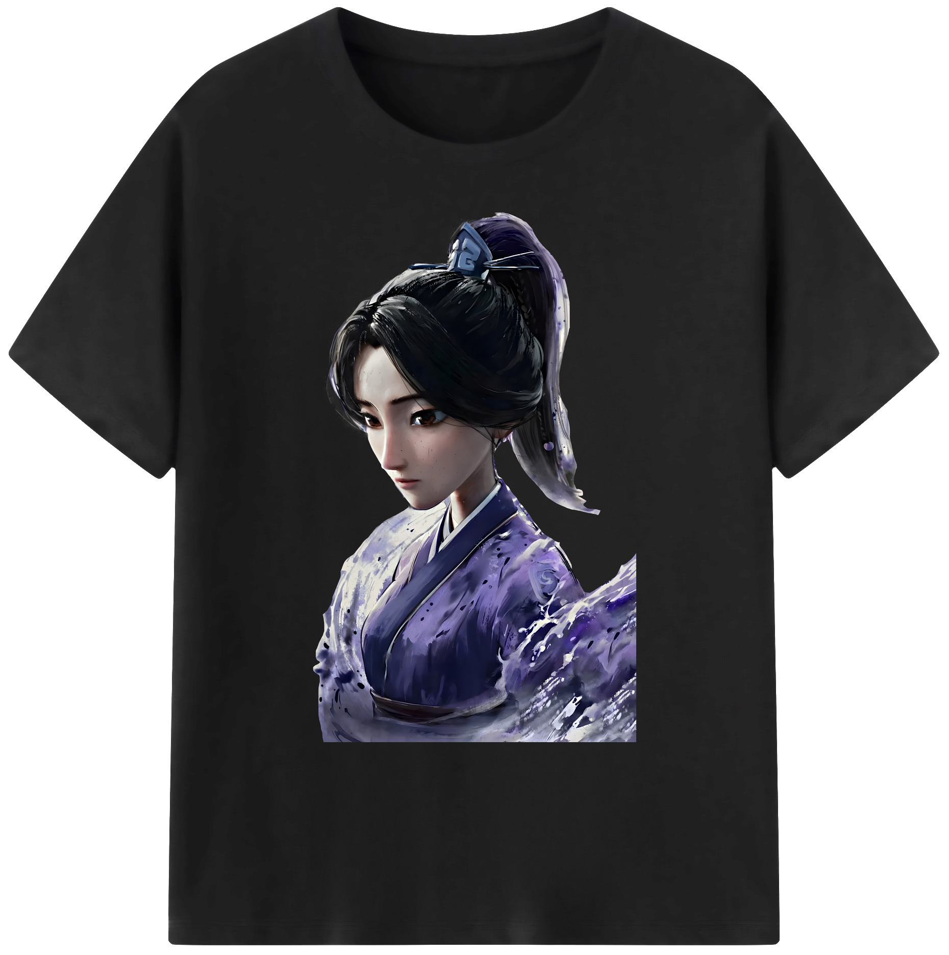 （画像用） Ne Zha 2 ナタ 魔童の大暴れ 綿100％ メンズ半袖Tシャツ｜肌触りやわらか＆通気性