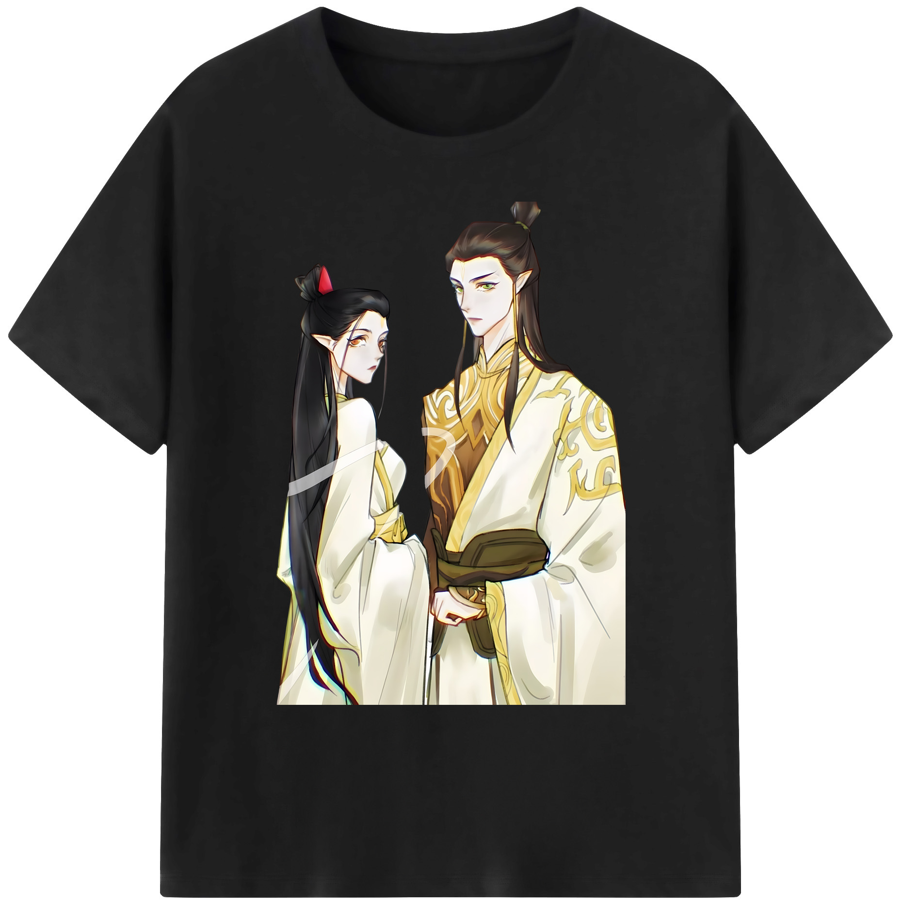 （画像用） Ne Zha 2 ナタ 魔童の大暴れ 綿100％ メンズ半袖Tシャツ｜肌触りやわらか＆通気性