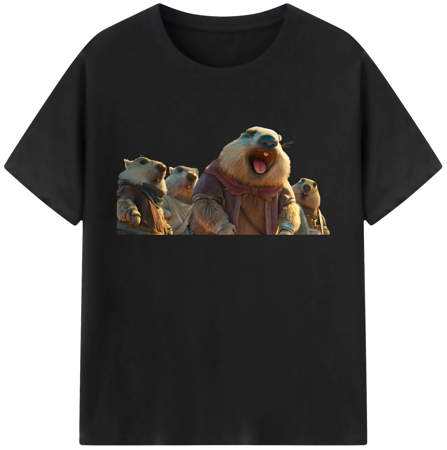 （画像用） Ne Zha 2 ナタ 魔童の大暴れ 綿100％ メンズ半袖Tシャツ｜肌触りやわらか＆通気性