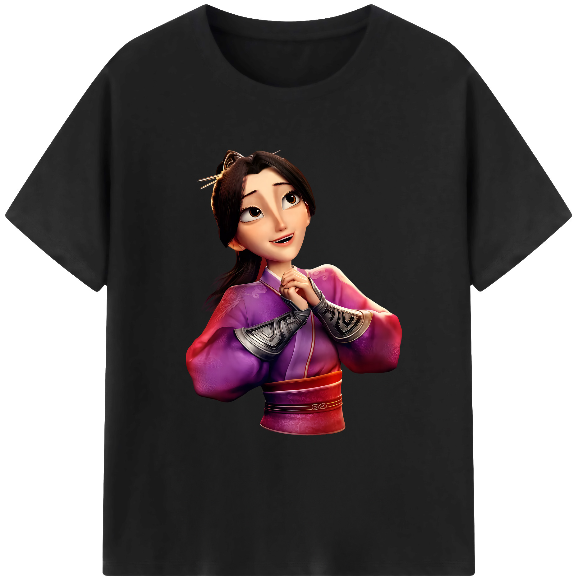 （画像用） Ne Zha 2 ナタ 魔童の大暴れ 綿100％ メンズ半袖Tシャツ｜肌触りやわらか＆通気性