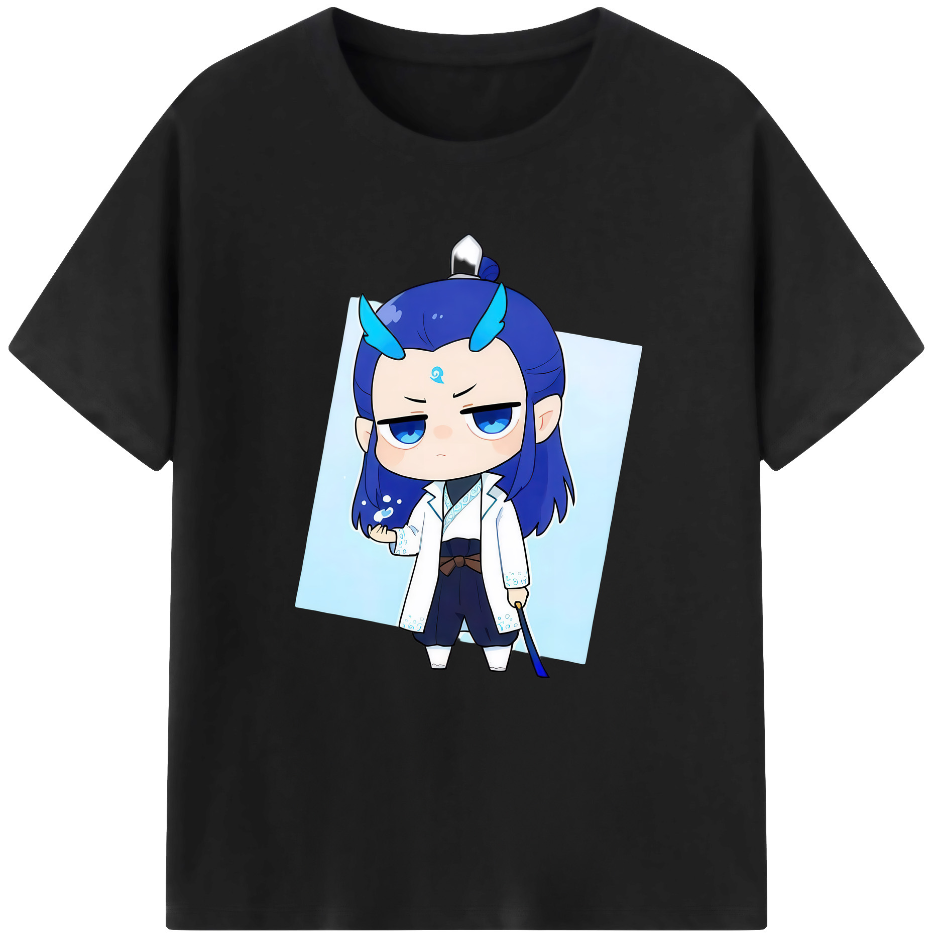 （画像用） Ne Zha 2 ナタ 魔童の大暴れ 綿100％ メンズ半袖Tシャツ｜肌触りやわらか＆通気性