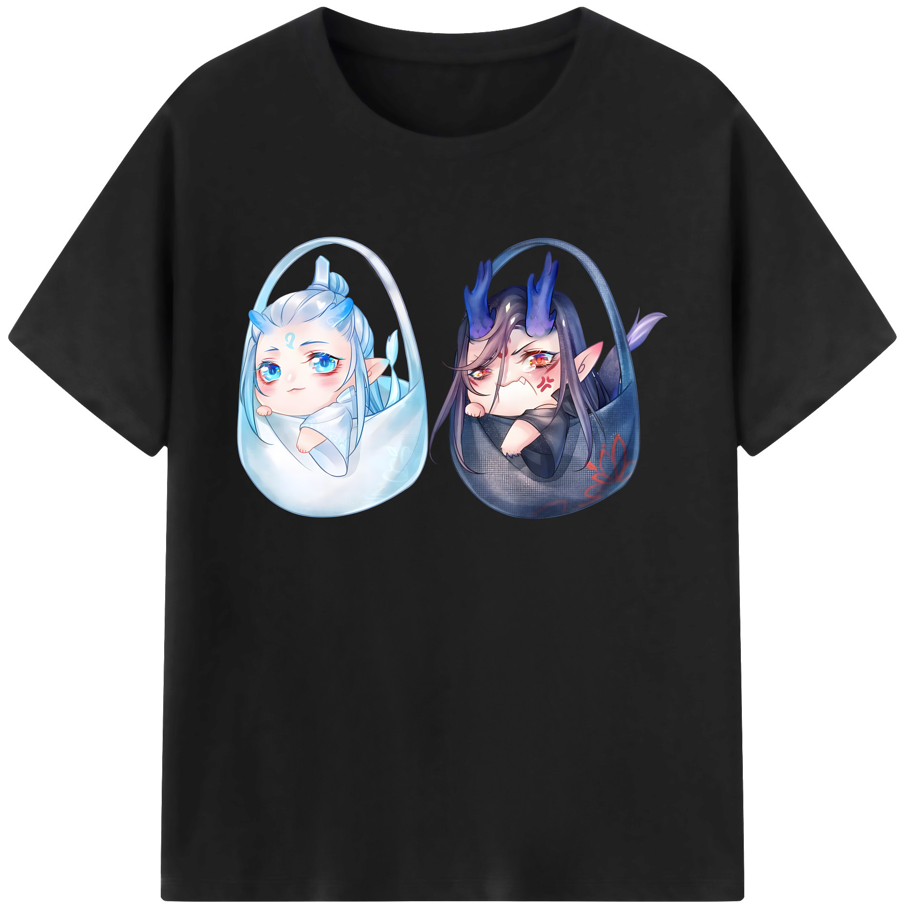 （画像用） Ne Zha 2 ナタ 魔童の大暴れ 綿100％ メンズ半袖Tシャツ｜肌触りやわらか＆通気性