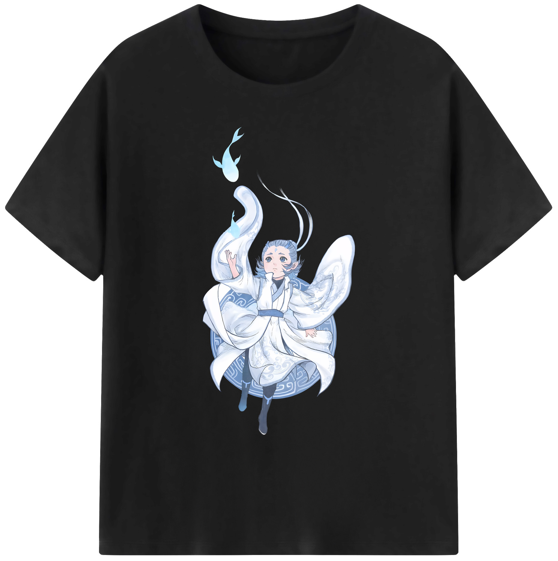 （画像用） Ne Zha 2 ナタ 魔童の大暴れ 綿100％ メンズ半袖Tシャツ｜肌触りやわらか＆通気性