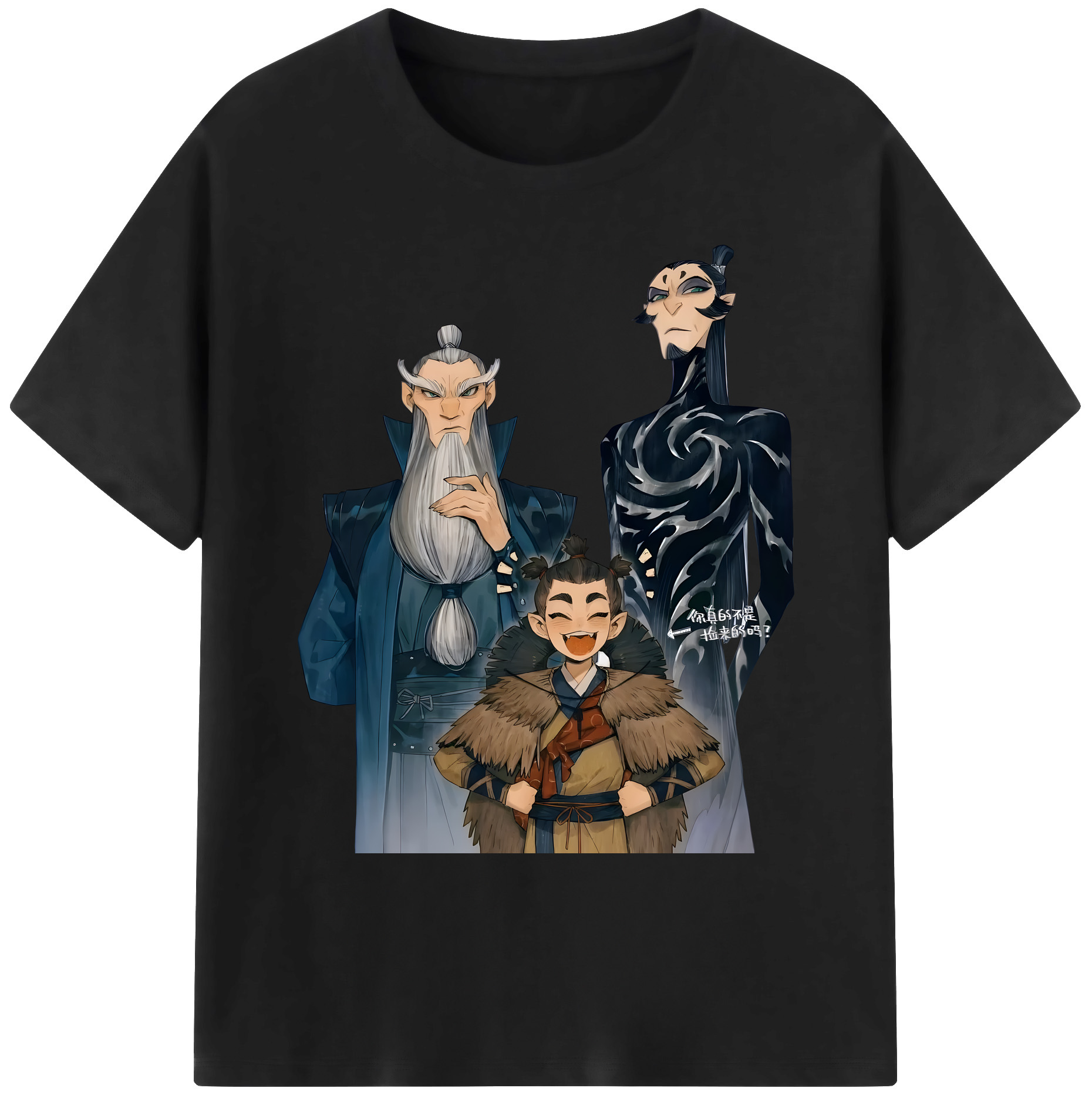 （画像用） Ne Zha 2 ナタ 魔童の大暴れ 綿100％ メンズ半袖Tシャツ｜肌触りやわらか＆通気性