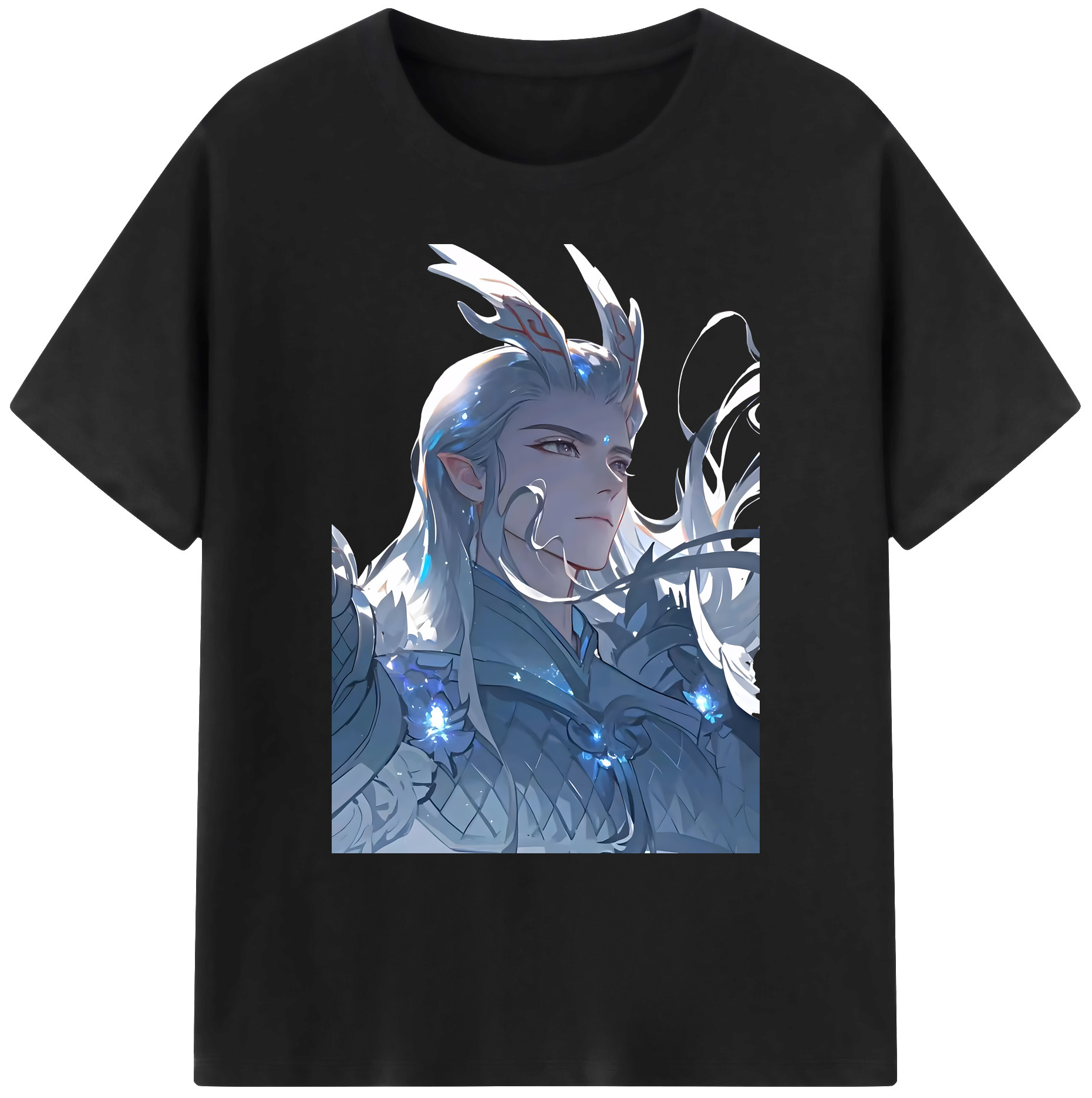 （画像用） Ne Zha 2 ナタ 魔童の大暴れ 綿100％ メンズ半袖Tシャツ｜肌触りやわらか＆通気性