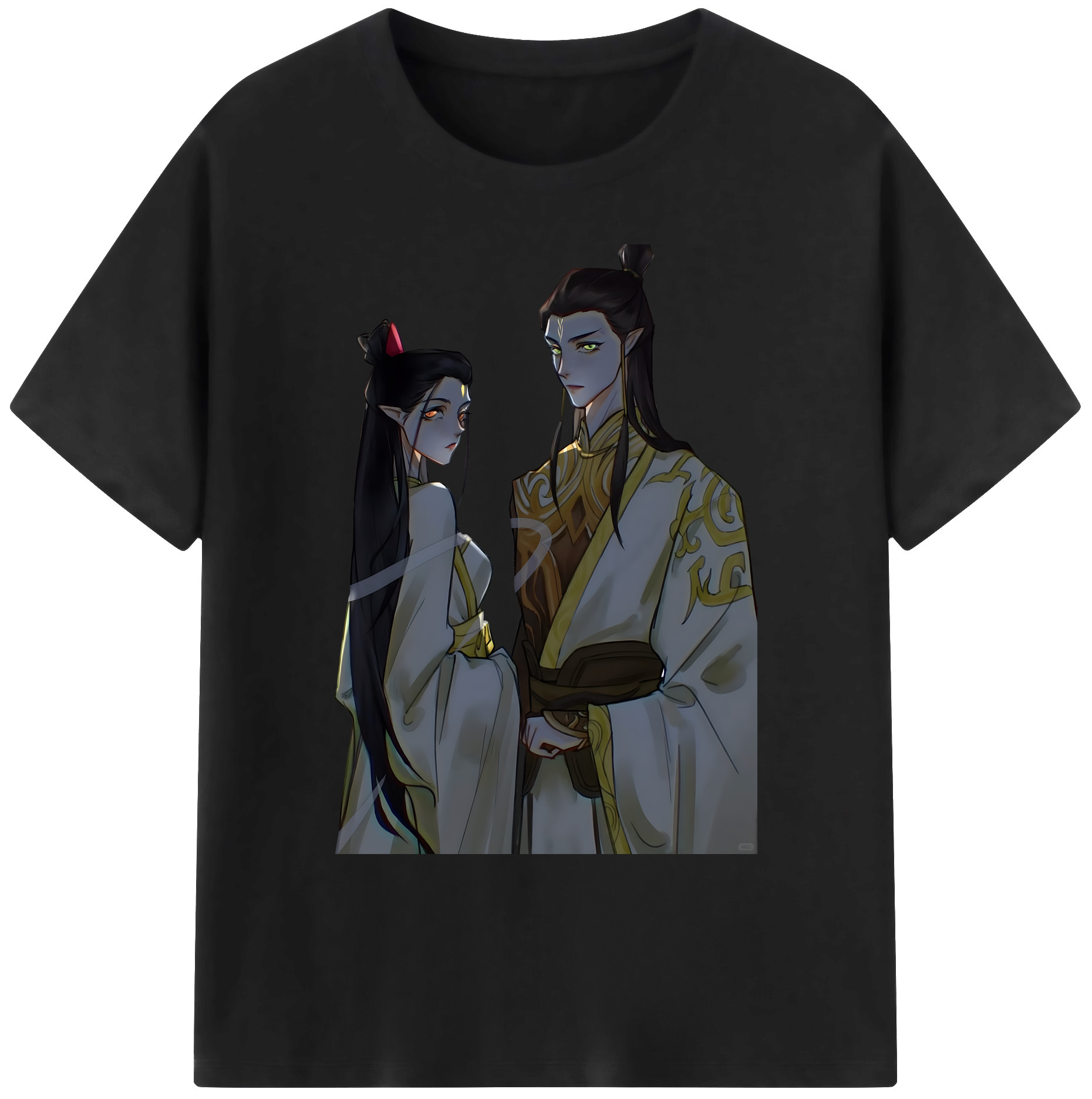 （画像用） Ne Zha 2 ナタ 魔童の大暴れ 綿100％ メンズ半袖Tシャツ｜肌触りやわらか＆通気性