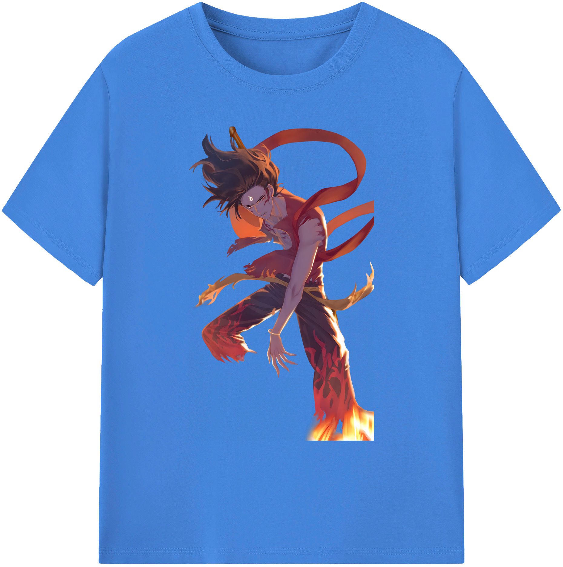 （画像用） Ne Zha 2 ナタ 魔童の大暴れ 綿100％ メンズ半袖Tシャツ｜肌触りやわらか＆通気性