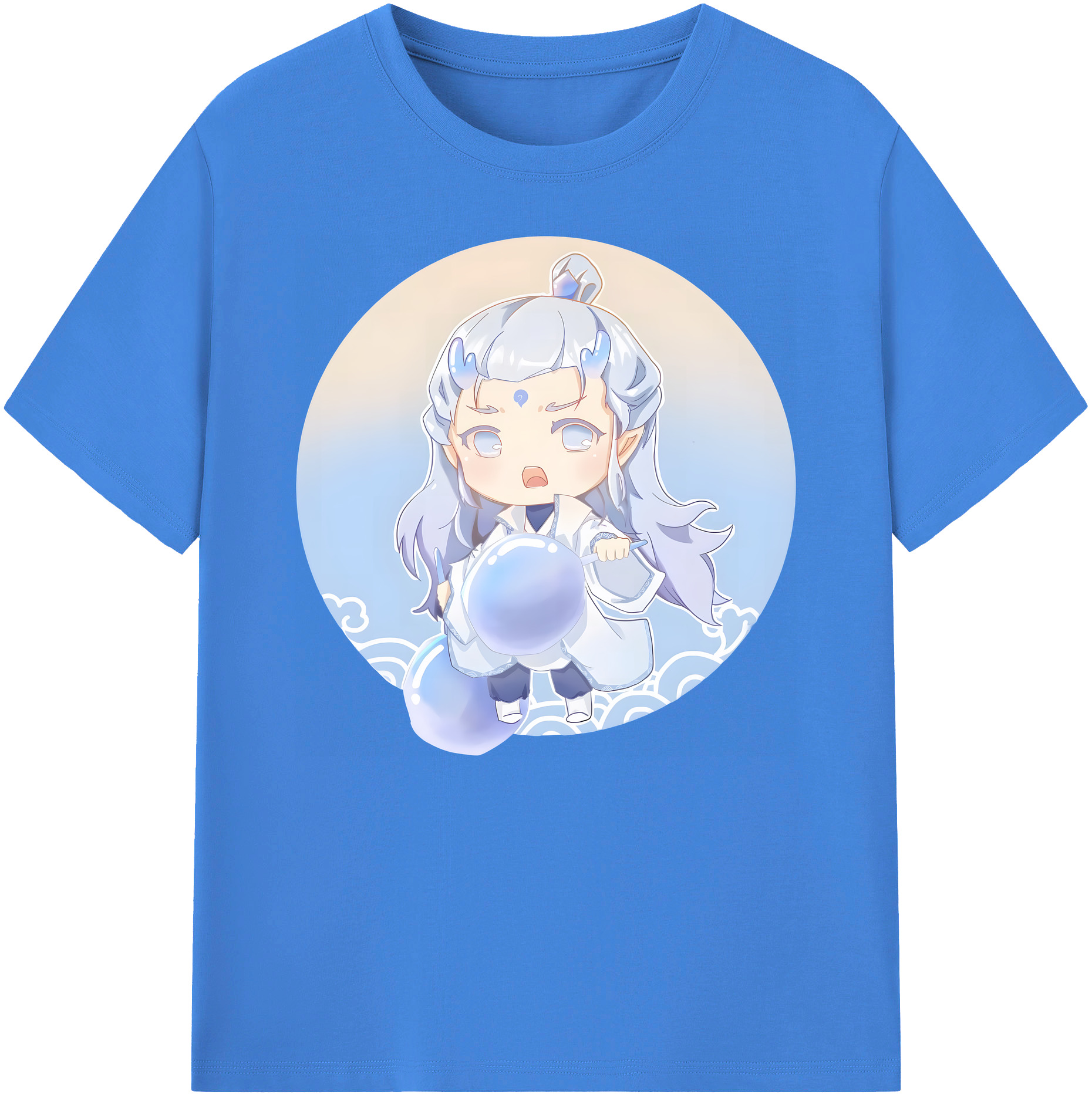 （画像用） Ne Zha 2 ナタ 魔童の大暴れ 綿100％ メンズ半袖Tシャツ｜肌触りやわらか＆通気性