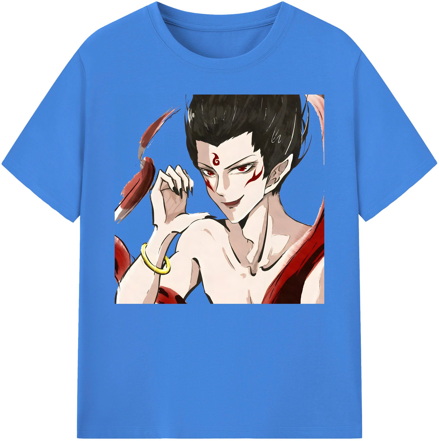 （画像用） Ne Zha 2 ナタ 魔童の大暴れ 綿100％ メンズ半袖Tシャツ｜肌触りやわらか＆通気性
