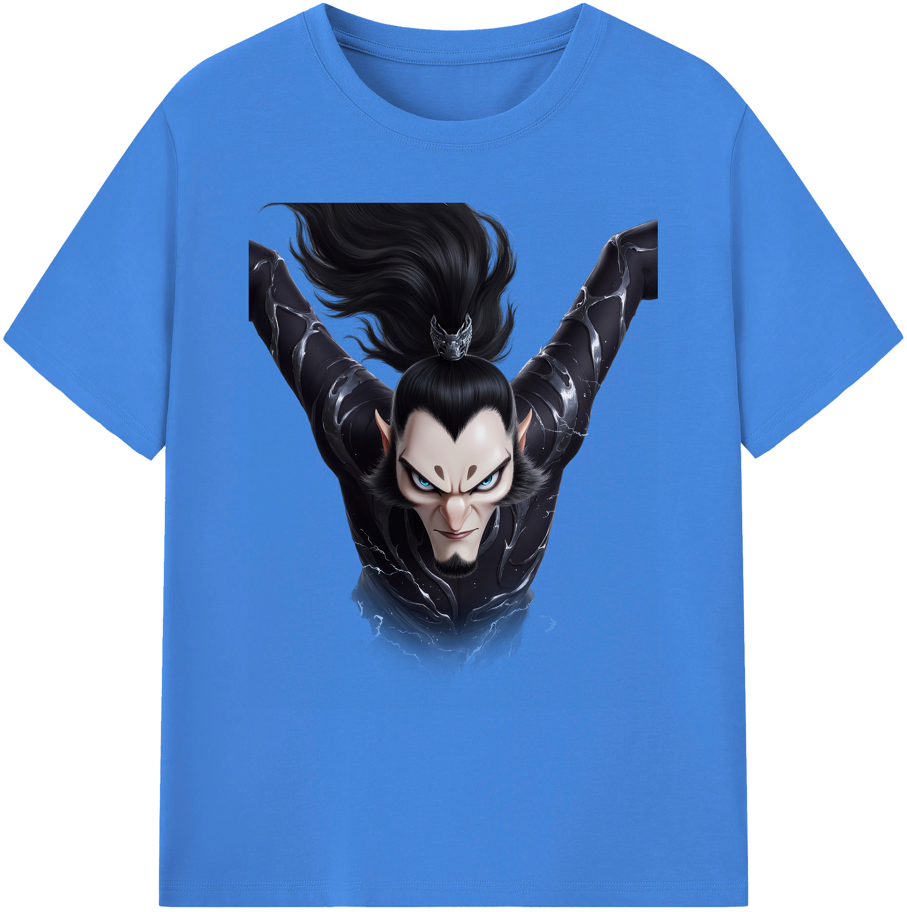 （画像用） Ne Zha 2 ナタ 魔童の大暴れ 綿100％ メンズ半袖Tシャツ｜肌触りやわらか＆通気性