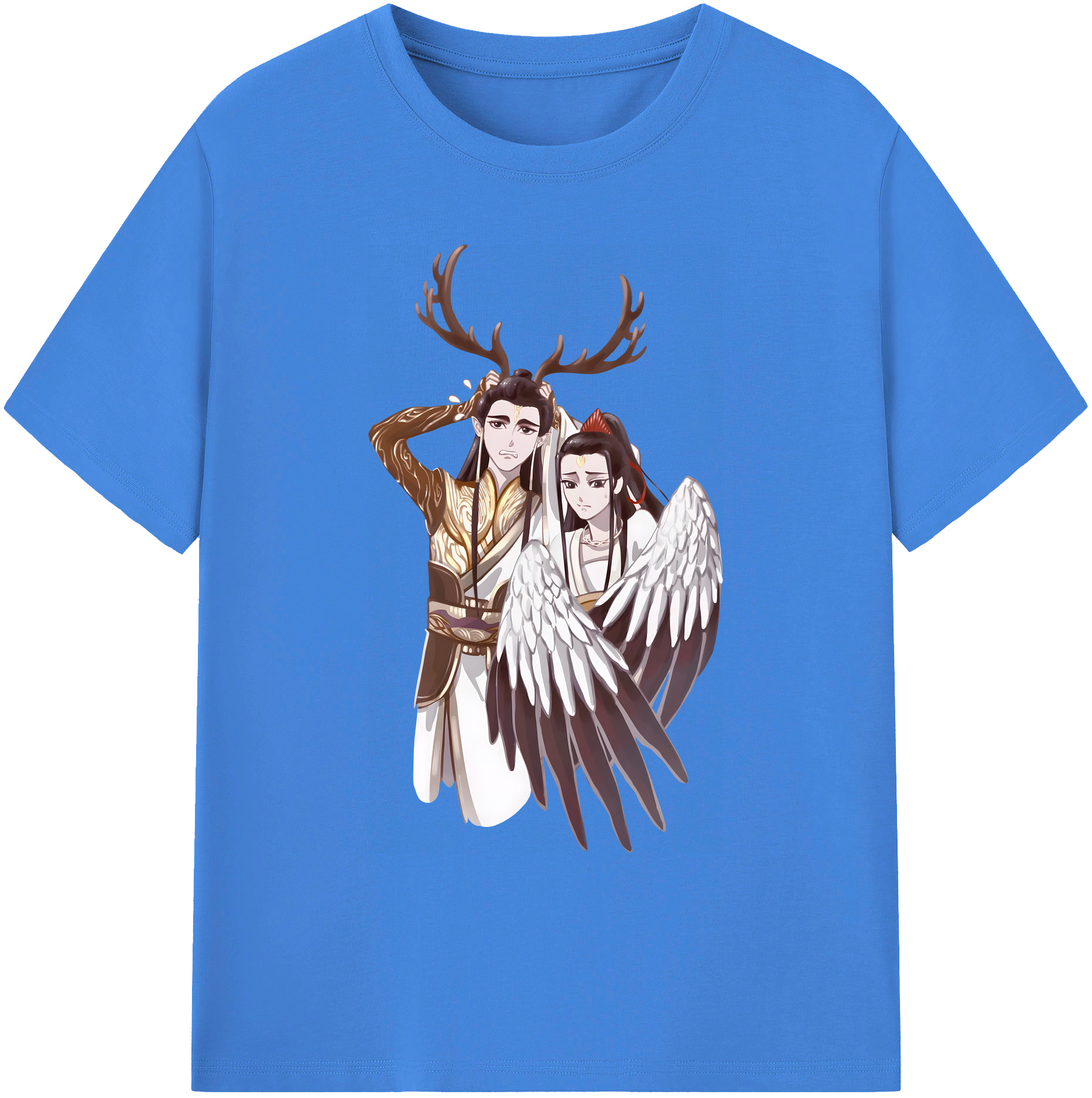 （画像用） Ne Zha 2 ナタ 魔童の大暴れ 綿100％ メンズ半袖Tシャツ｜肌触りやわらか＆通気性