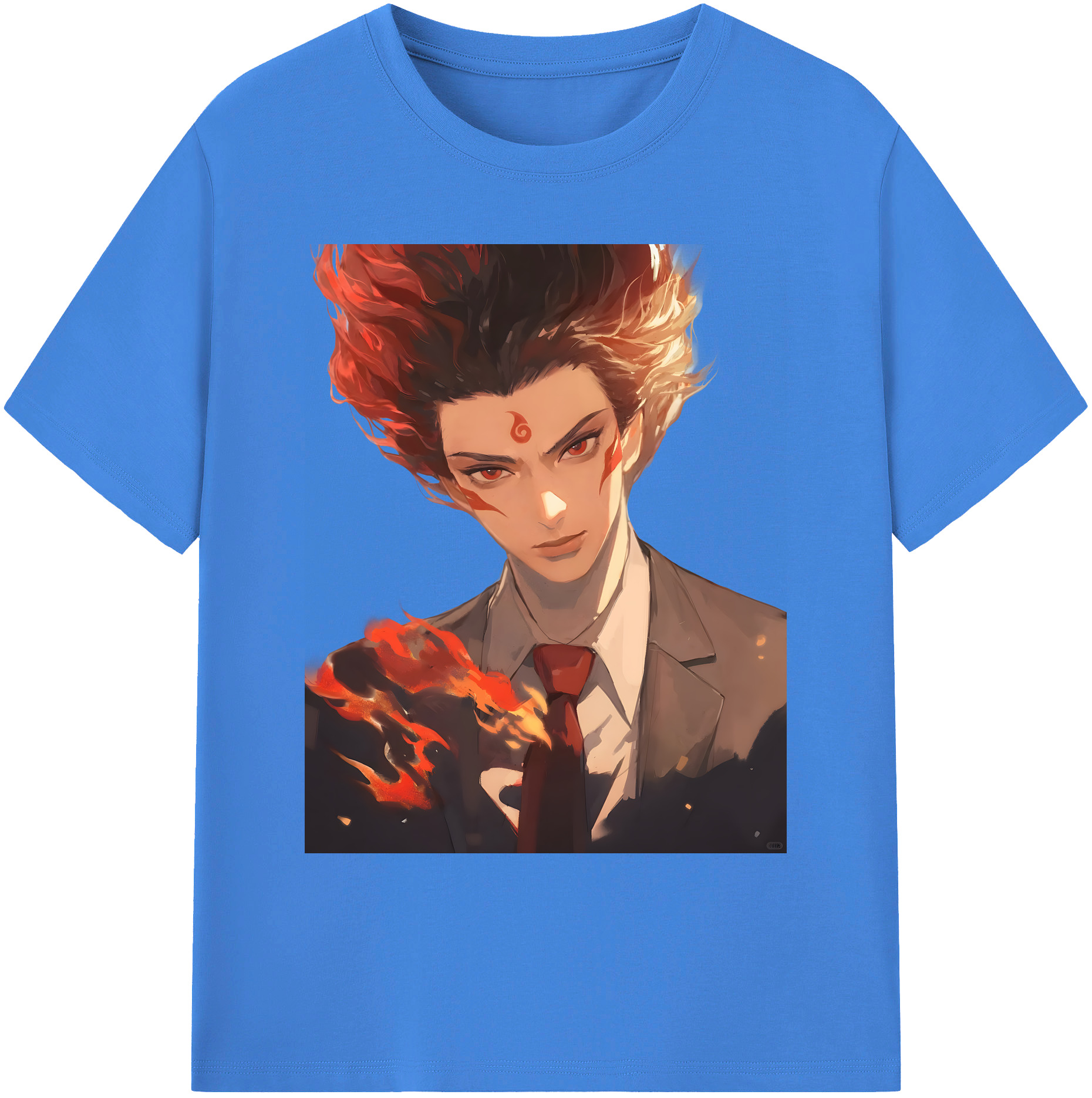 （画像用） Ne Zha 2 ナタ 魔童の大暴れ 綿100％ メンズ半袖Tシャツ｜肌触りやわらか＆通気性