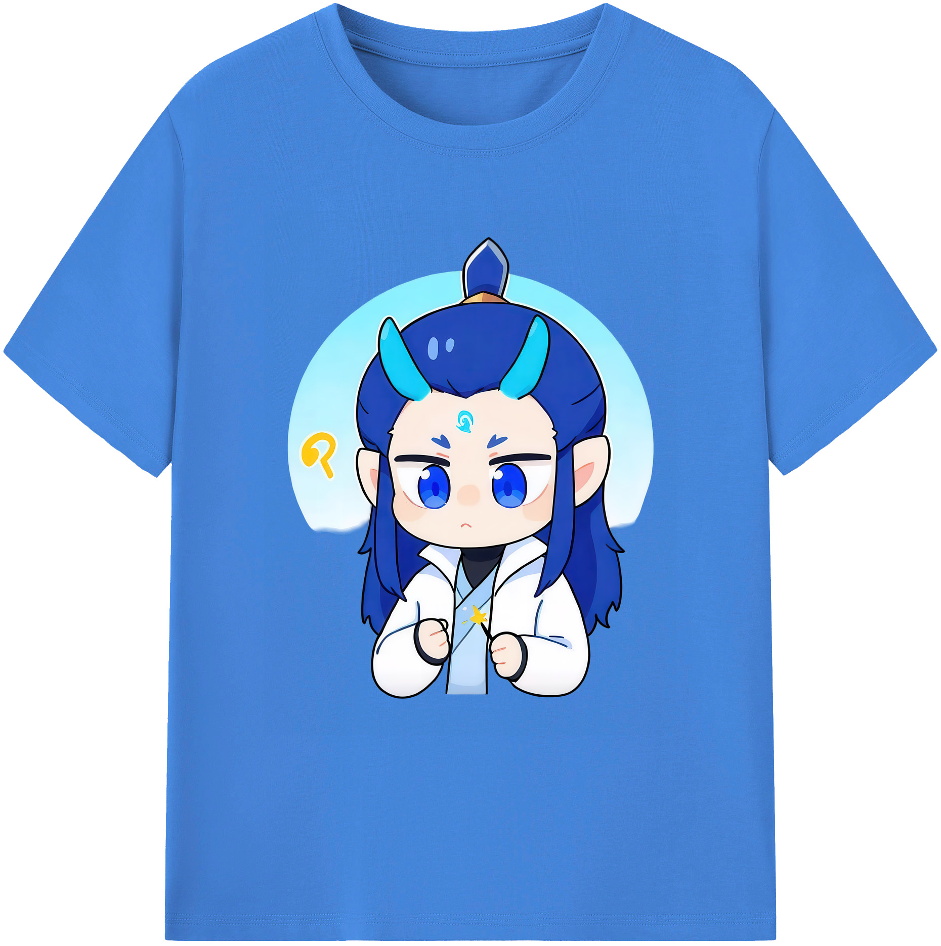 （画像用） Ne Zha 2 ナタ 魔童の大暴れ 綿100％ メンズ半袖Tシャツ｜肌触りやわらか＆通気性