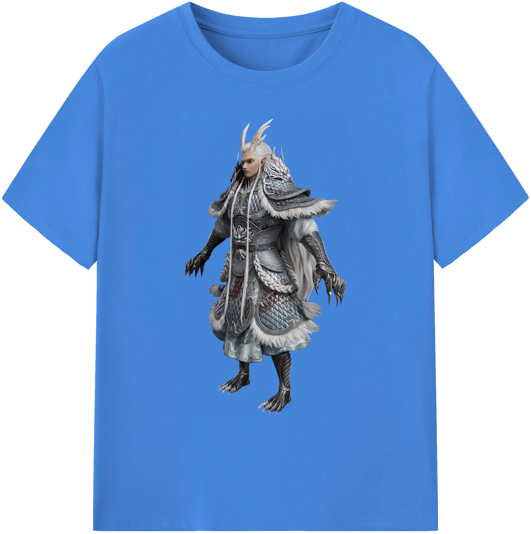 （画像用） Ne Zha 2 ナタ 魔童の大暴れ 綿100％ メンズ半袖Tシャツ｜肌触りやわらか＆通気性
