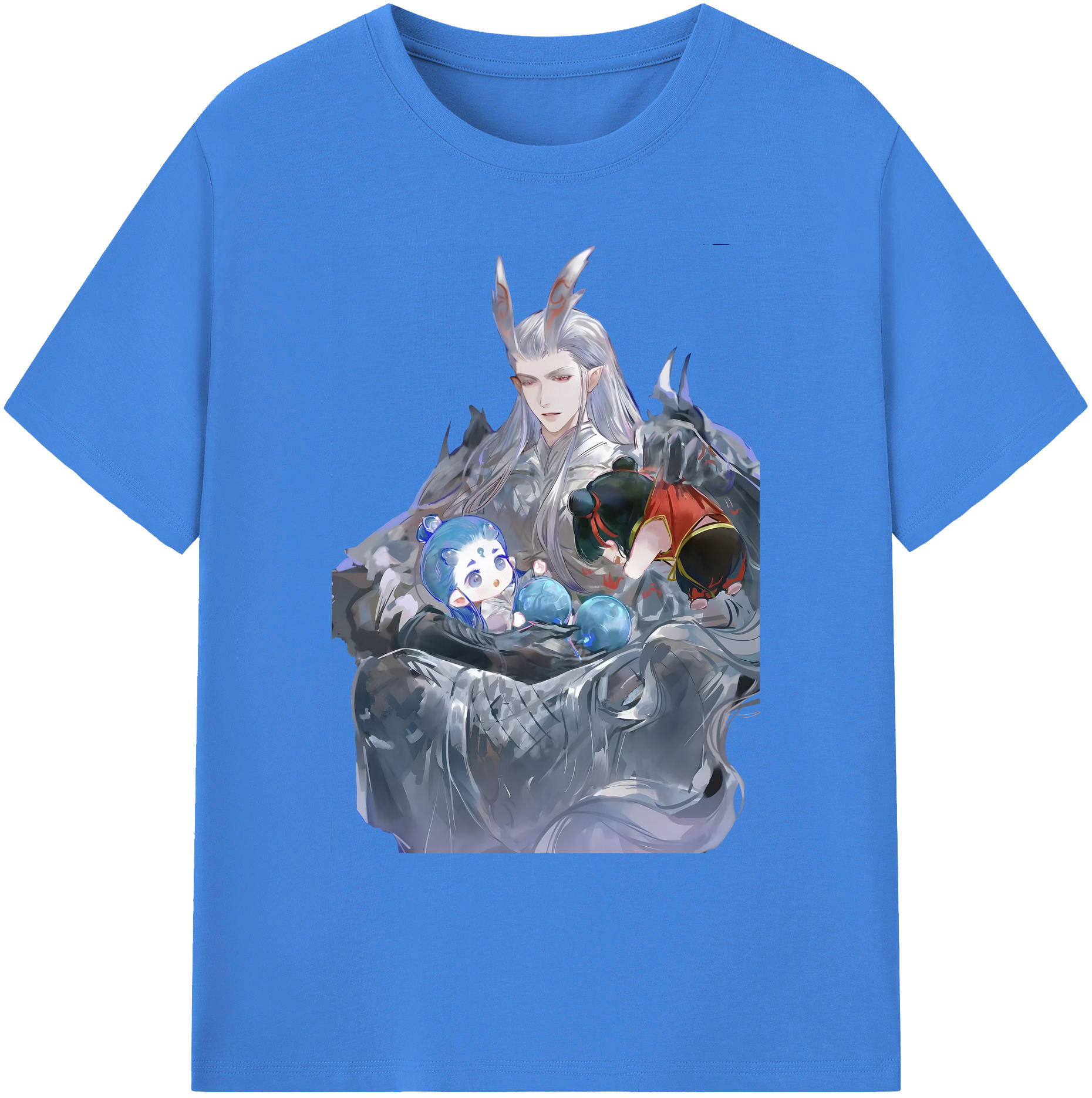 （画像用） Ne Zha 2 ナタ 魔童の大暴れ 綿100％ メンズ半袖Tシャツ｜肌触りやわらか＆通気性