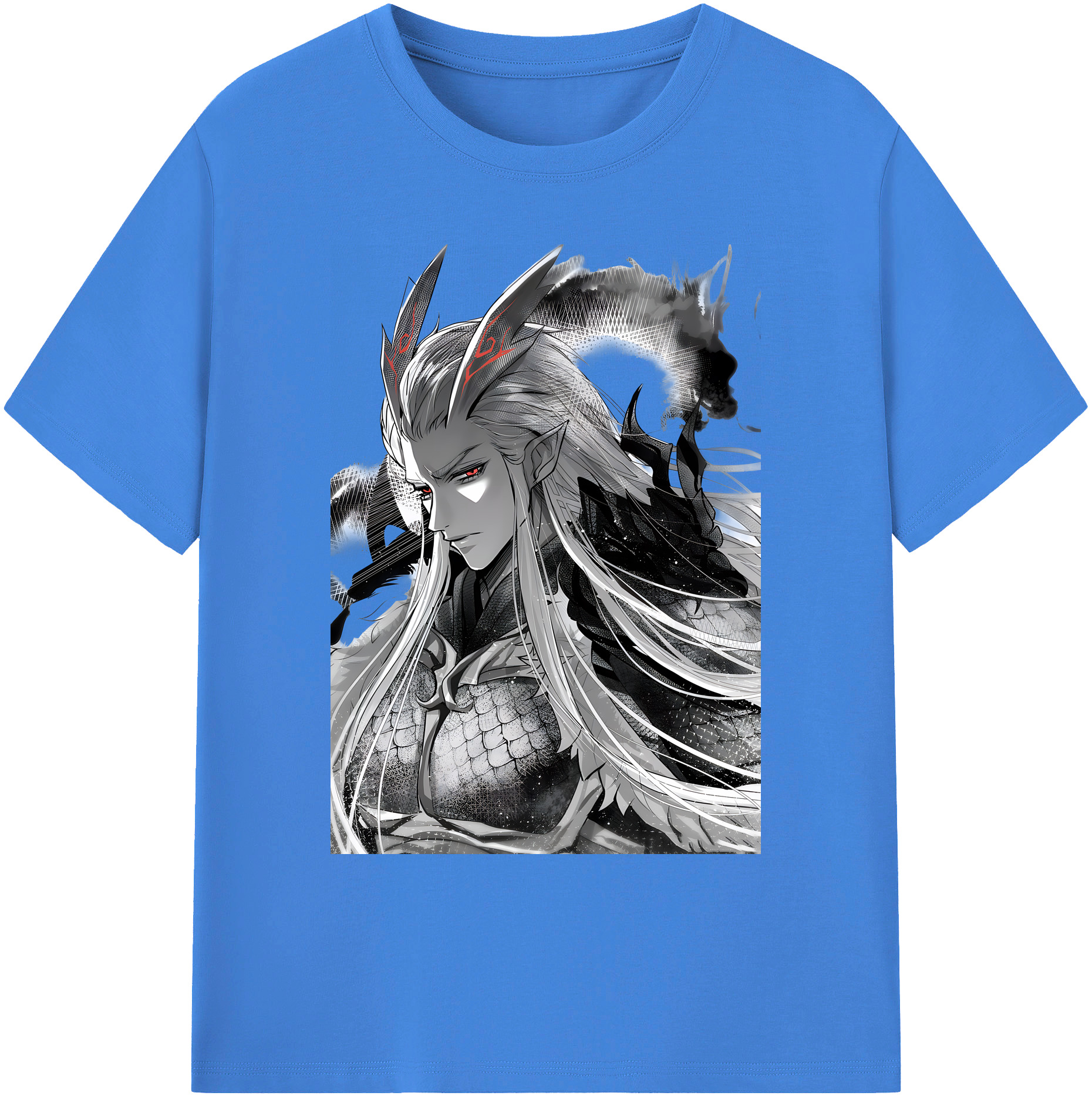 （画像用） Ne Zha 2 ナタ 魔童の大暴れ 綿100％ メンズ半袖Tシャツ｜肌触りやわらか＆通気性