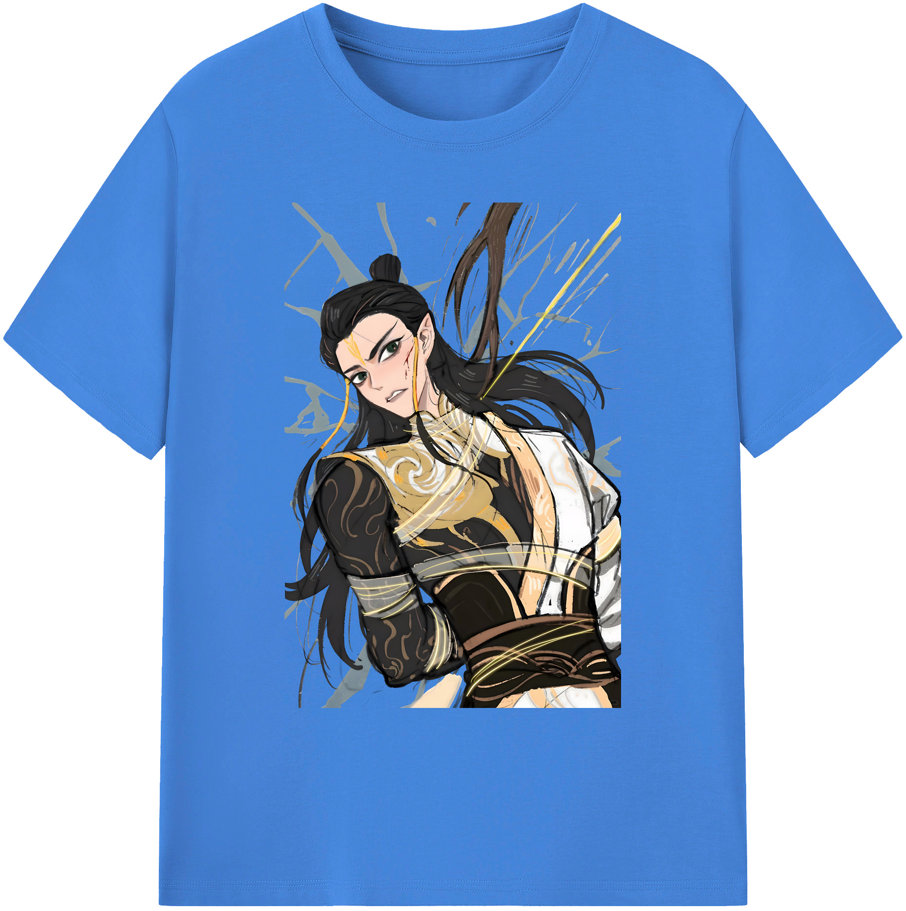 （画像用） Ne Zha 2 ナタ 魔童の大暴れ 綿100％ メンズ半袖Tシャツ｜肌触りやわらか＆通気性