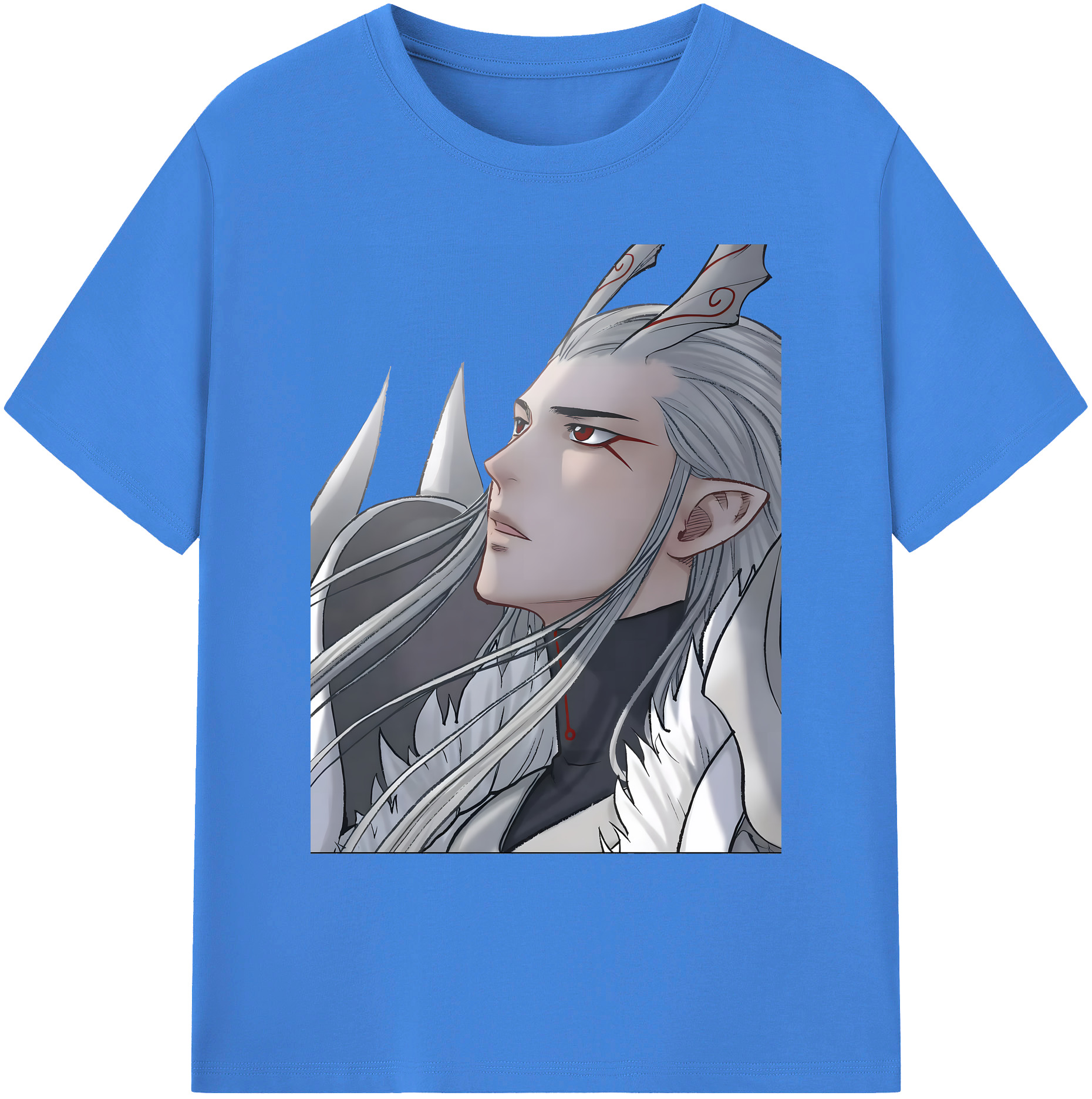 （画像用） Ne Zha 2 ナタ 魔童の大暴れ 綿100％ メンズ半袖Tシャツ｜肌触りやわらか＆通気性