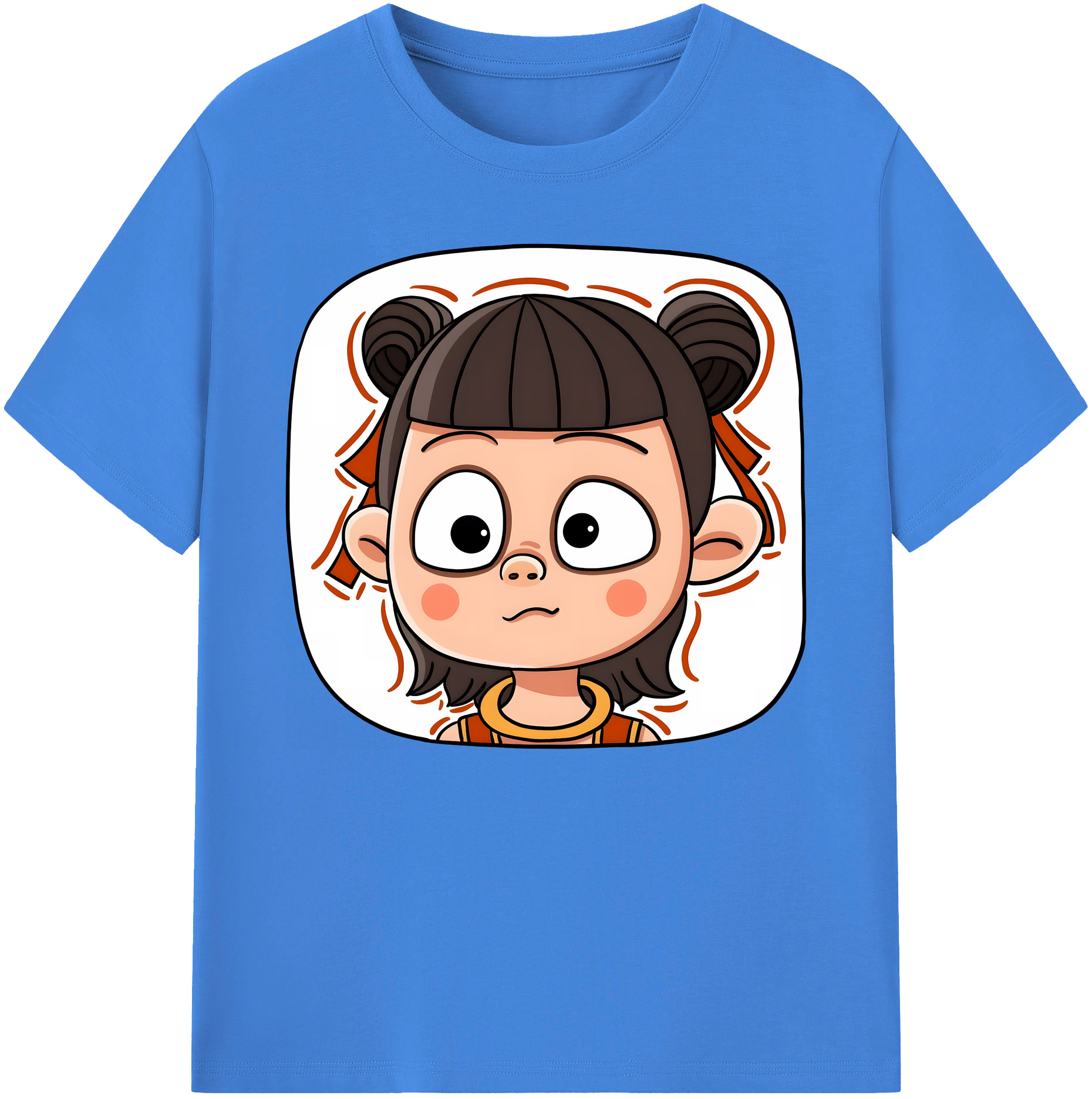 （画像用） Ne Zha 2 ナタ 魔童の大暴れ 綿100％ メンズ半袖Tシャツ｜肌触りやわらか＆通気性