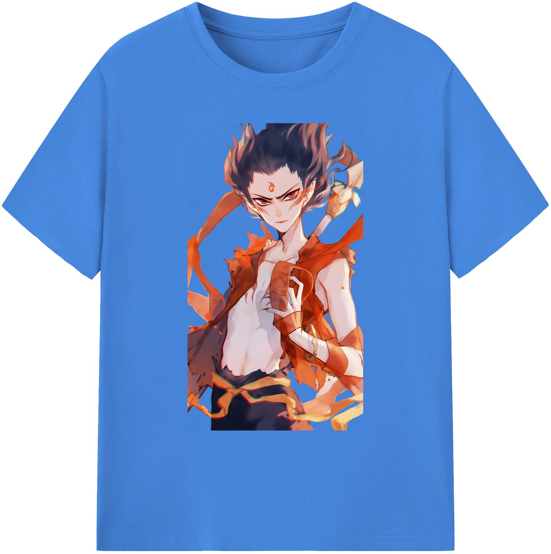 （画像用） Ne Zha 2 ナタ 魔童の大暴れ 綿100％ メンズ半袖Tシャツ｜肌触りやわらか＆通気性
