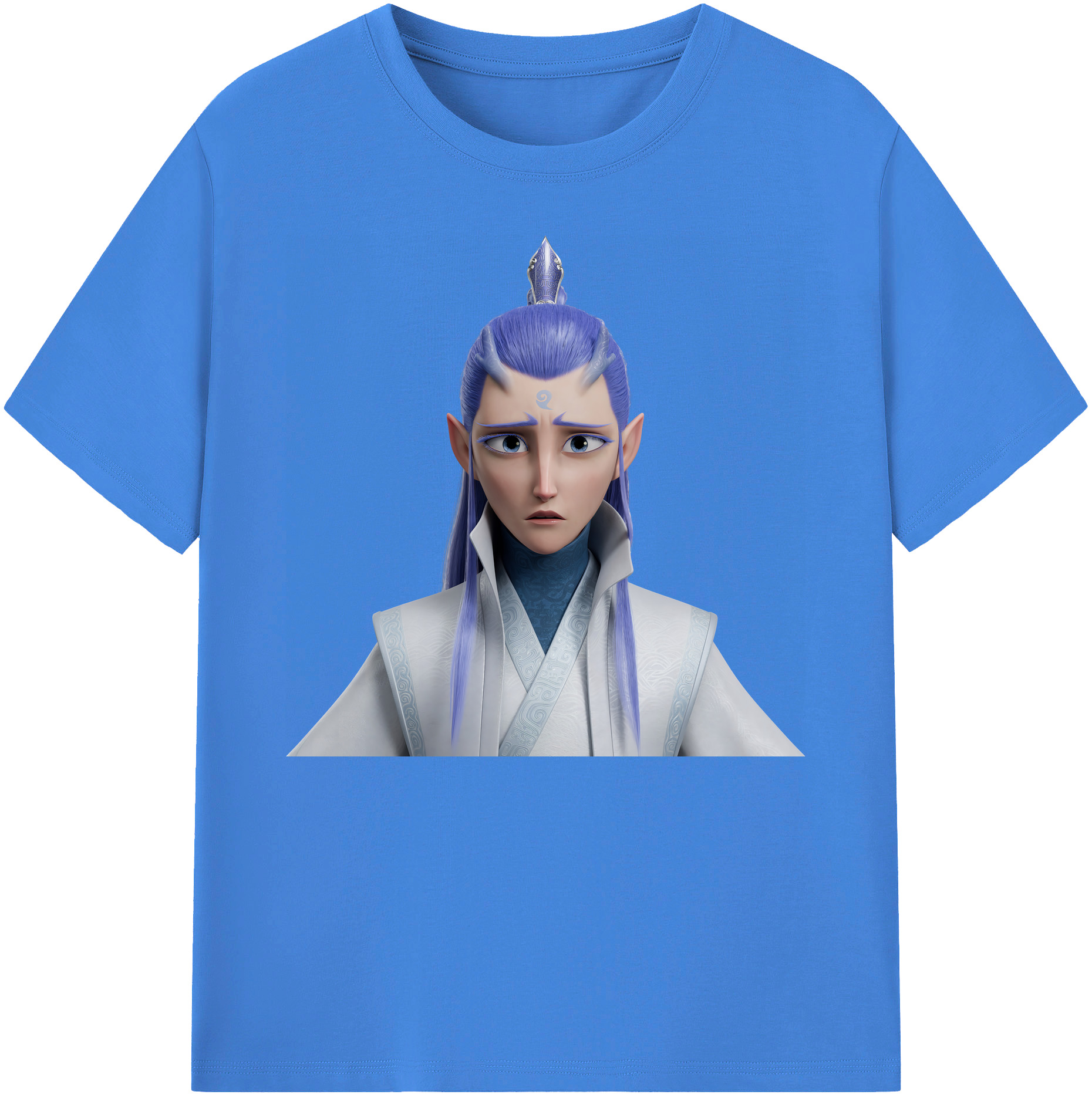 （画像用） Ne Zha 2 ナタ 魔童の大暴れ 綿100％ メンズ半袖Tシャツ｜肌触りやわらか＆通気性