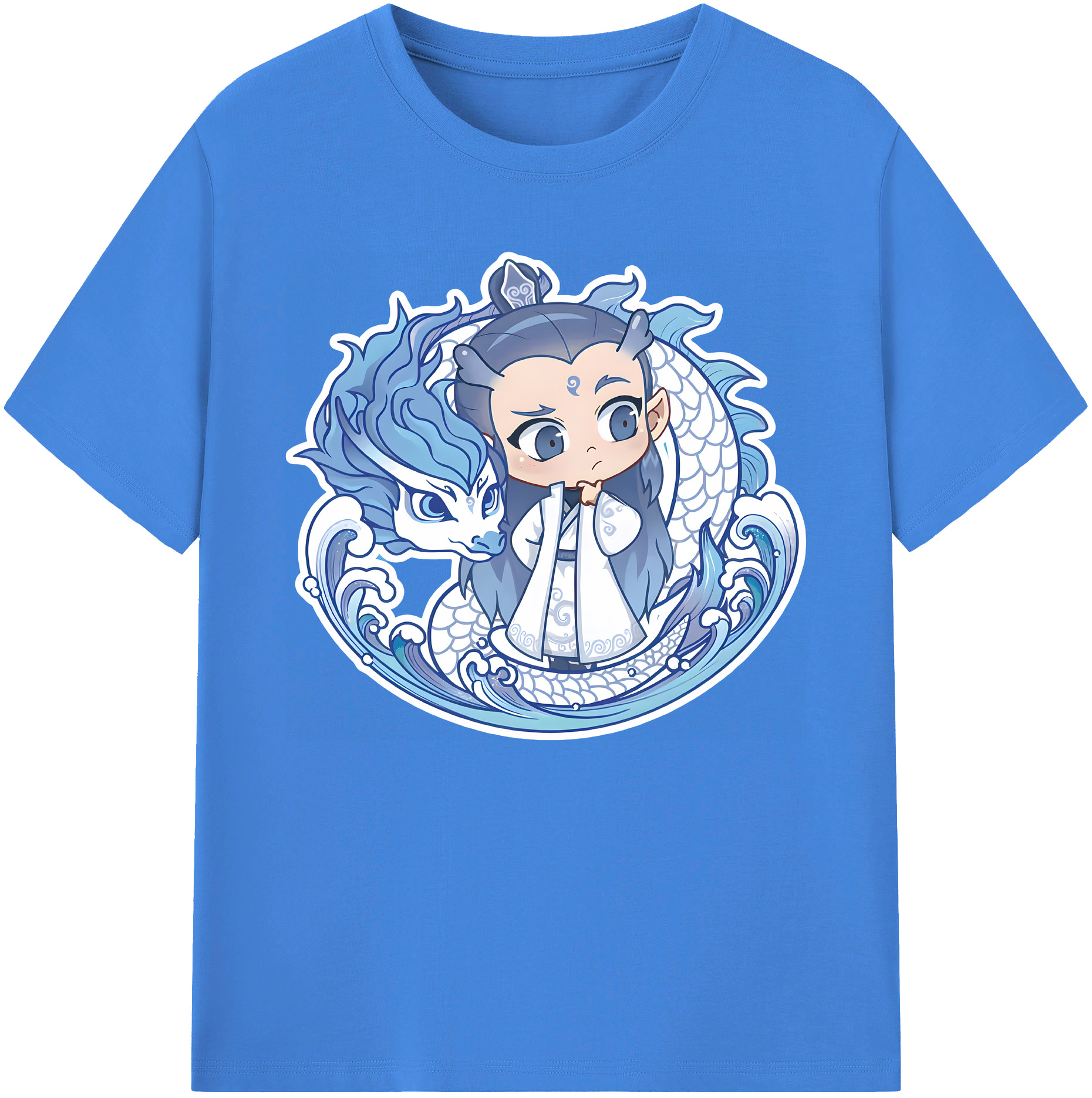 （画像用） Ne Zha 2 ナタ 魔童の大暴れ 綿100％ メンズ半袖Tシャツ｜肌触りやわらか＆通気性