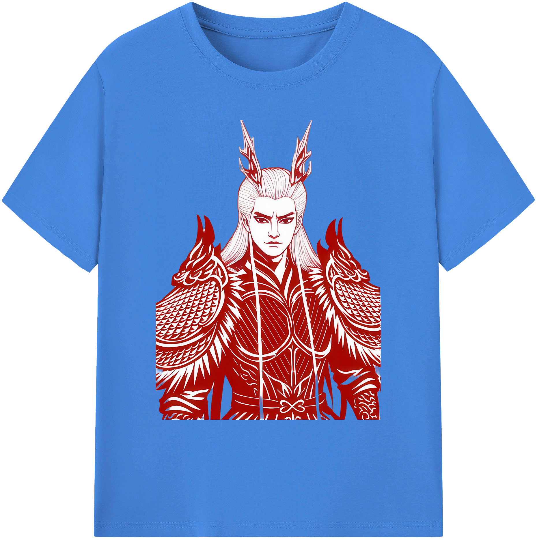 （画像用） Ne Zha 2 ナタ 魔童の大暴れ 綿100％ メンズ半袖Tシャツ｜肌触りやわらか＆通気性