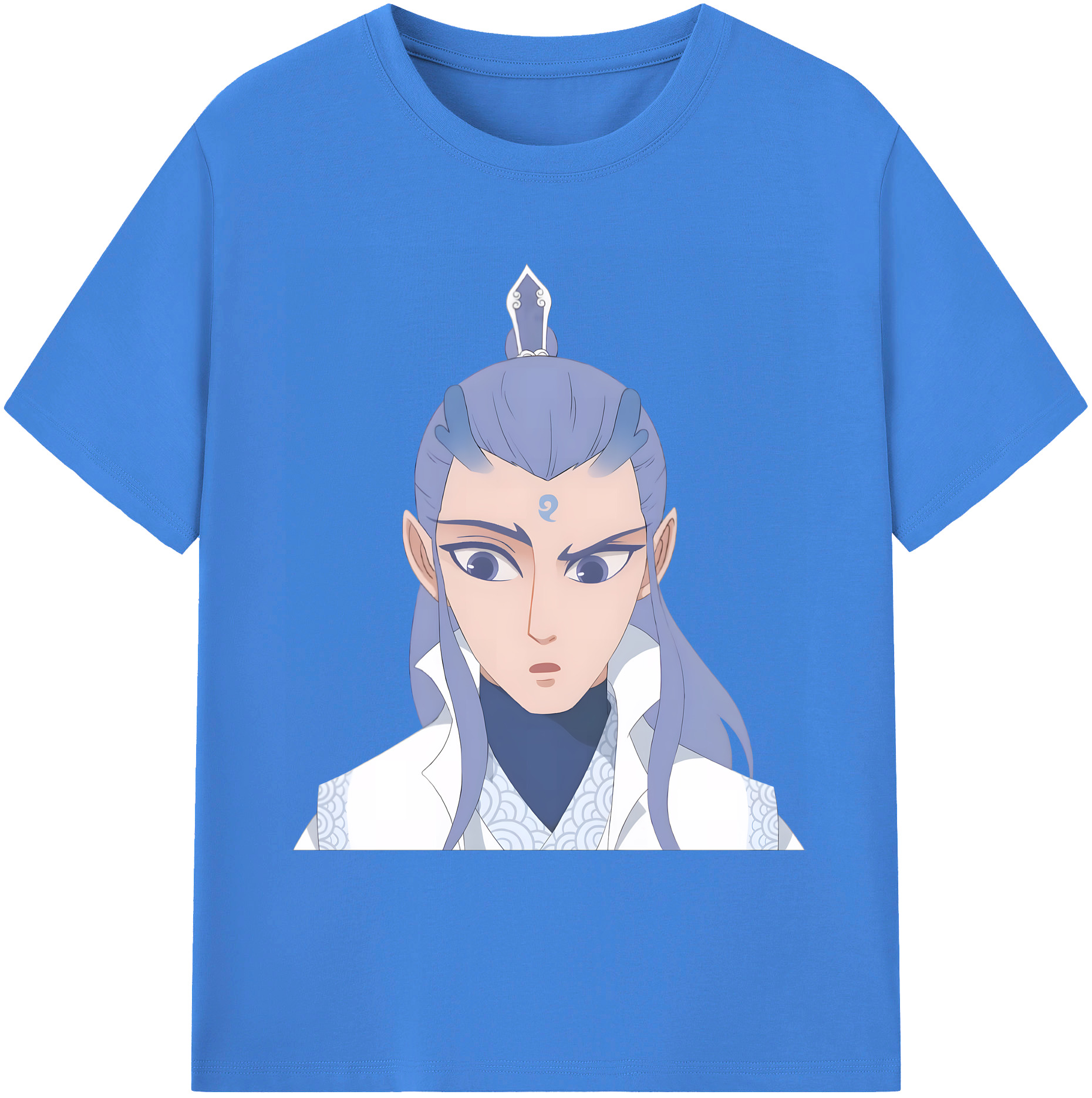 （画像用） Ne Zha 2 ナタ 魔童の大暴れ 綿100％ メンズ半袖Tシャツ｜肌触りやわらか＆通気性