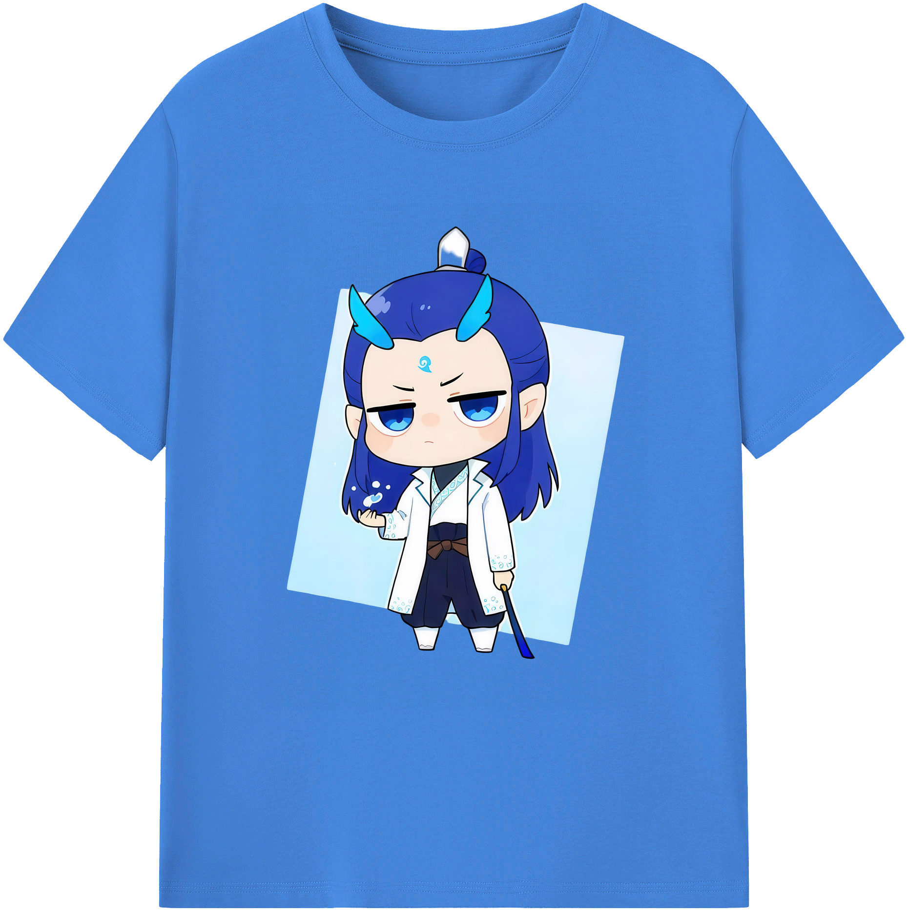 （画像用） Ne Zha 2 ナタ 魔童の大暴れ 綿100％ メンズ半袖Tシャツ｜肌触りやわらか＆通気性