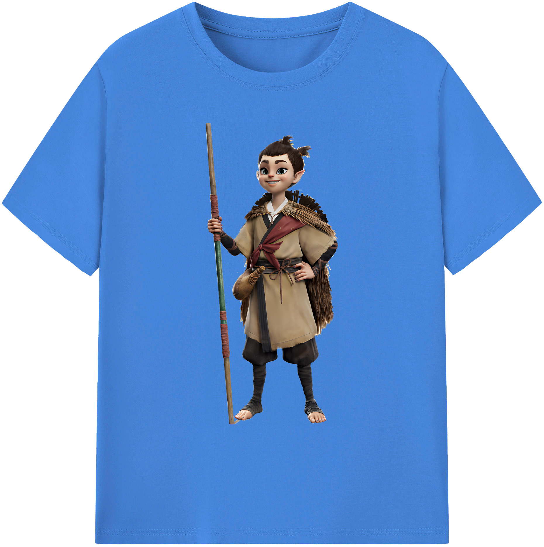 （画像用） Ne Zha 2 ナタ 魔童の大暴れ 綿100％ メンズ半袖Tシャツ｜肌触りやわらか＆通気性