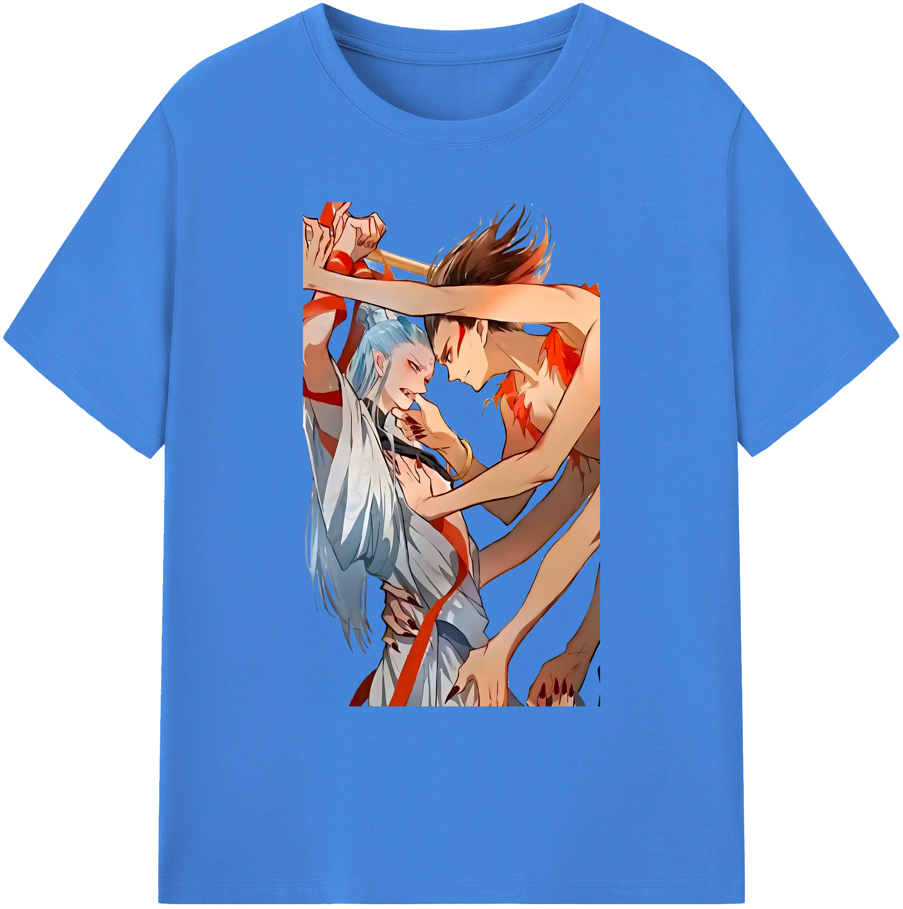 （画像用） Ne Zha 2 ナタ 魔童の大暴れ 綿100％ メンズ半袖Tシャツ｜肌触りやわらか＆通気性