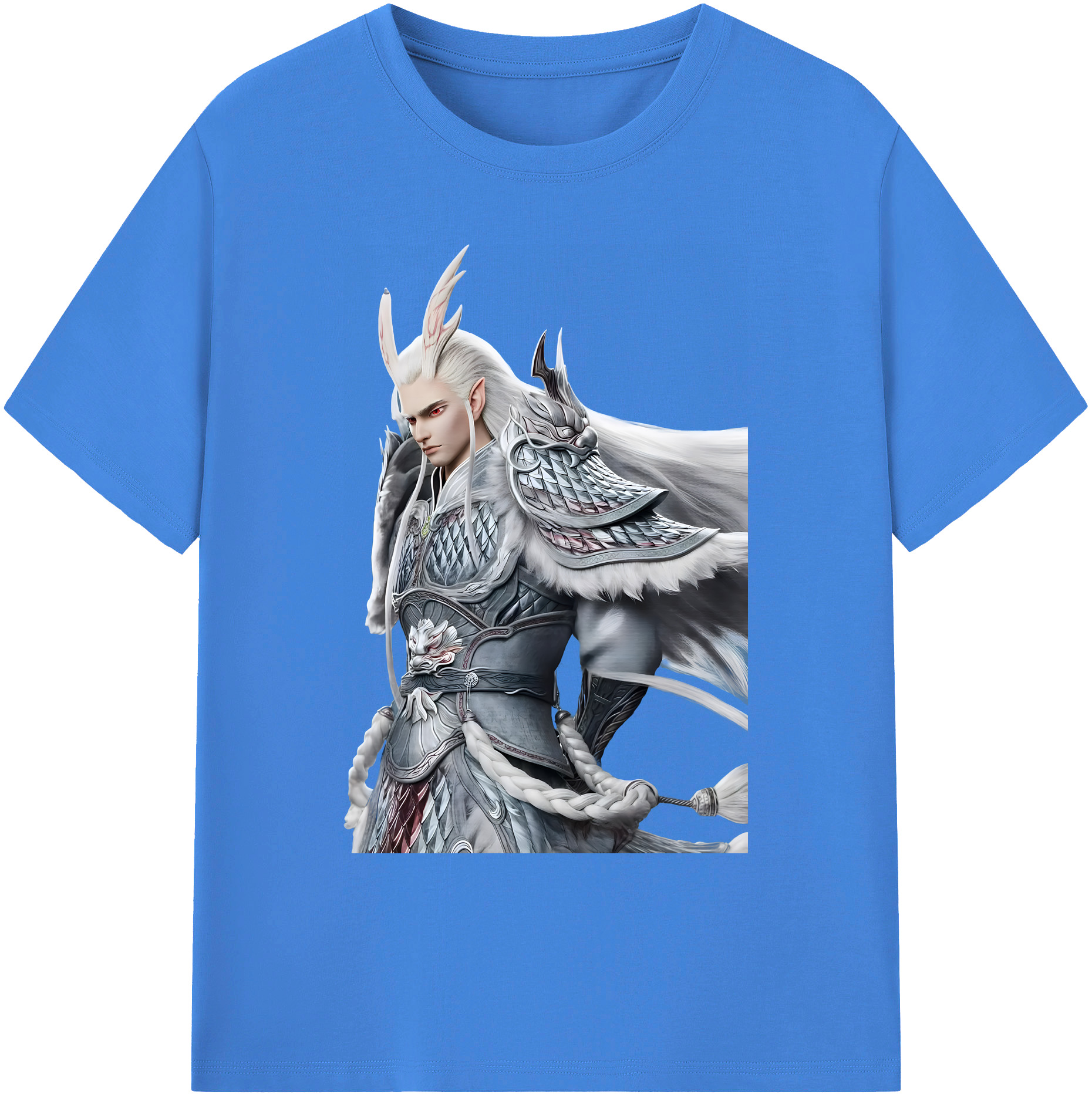 （画像用） Ne Zha 2 ナタ 魔童の大暴れ 綿100％ メンズ半袖Tシャツ｜肌触りやわらか＆通気性