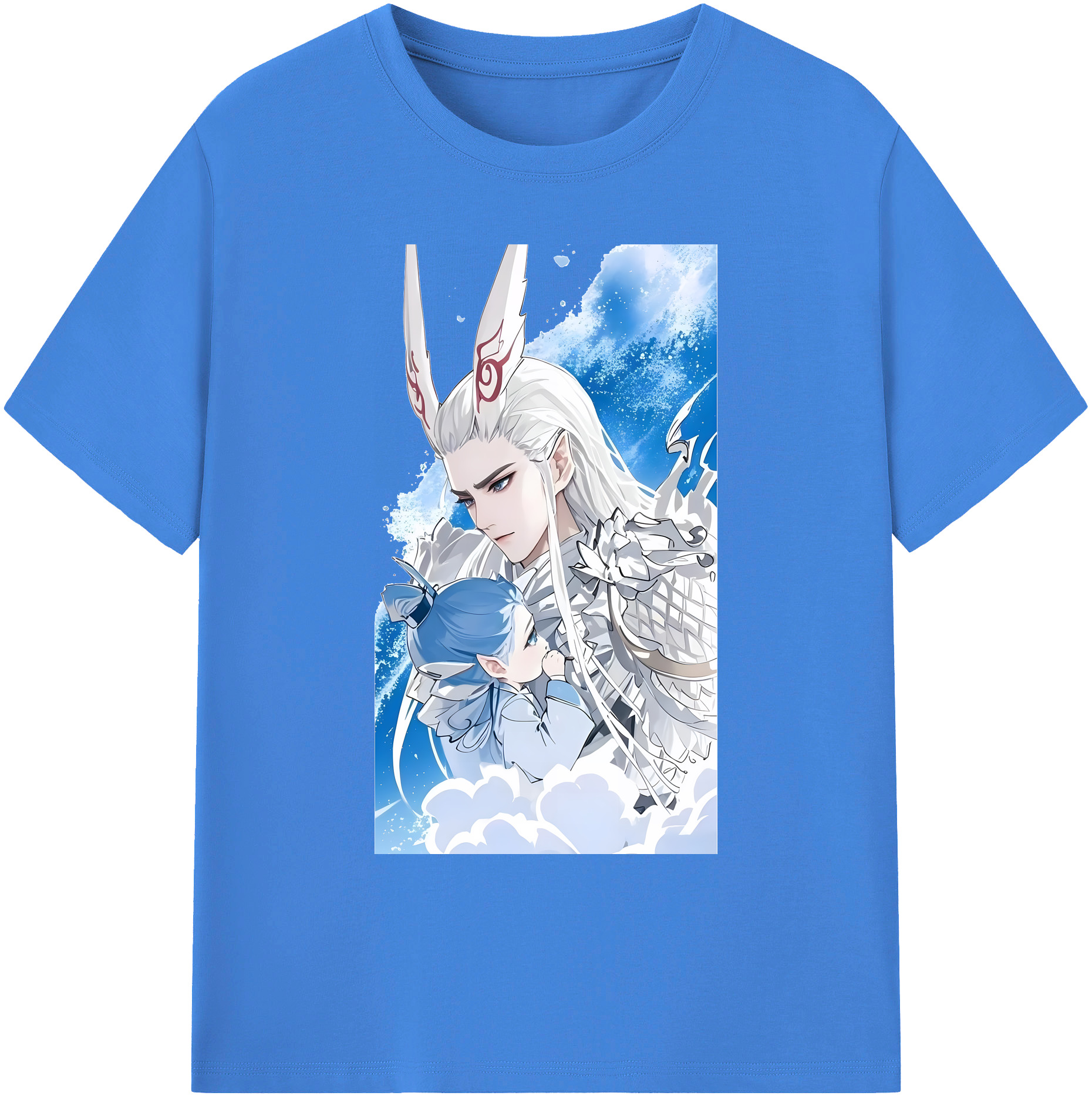 （画像用） Ne Zha 2 ナタ 魔童の大暴れ 綿100％ メンズ半袖Tシャツ｜肌触りやわらか＆通気性