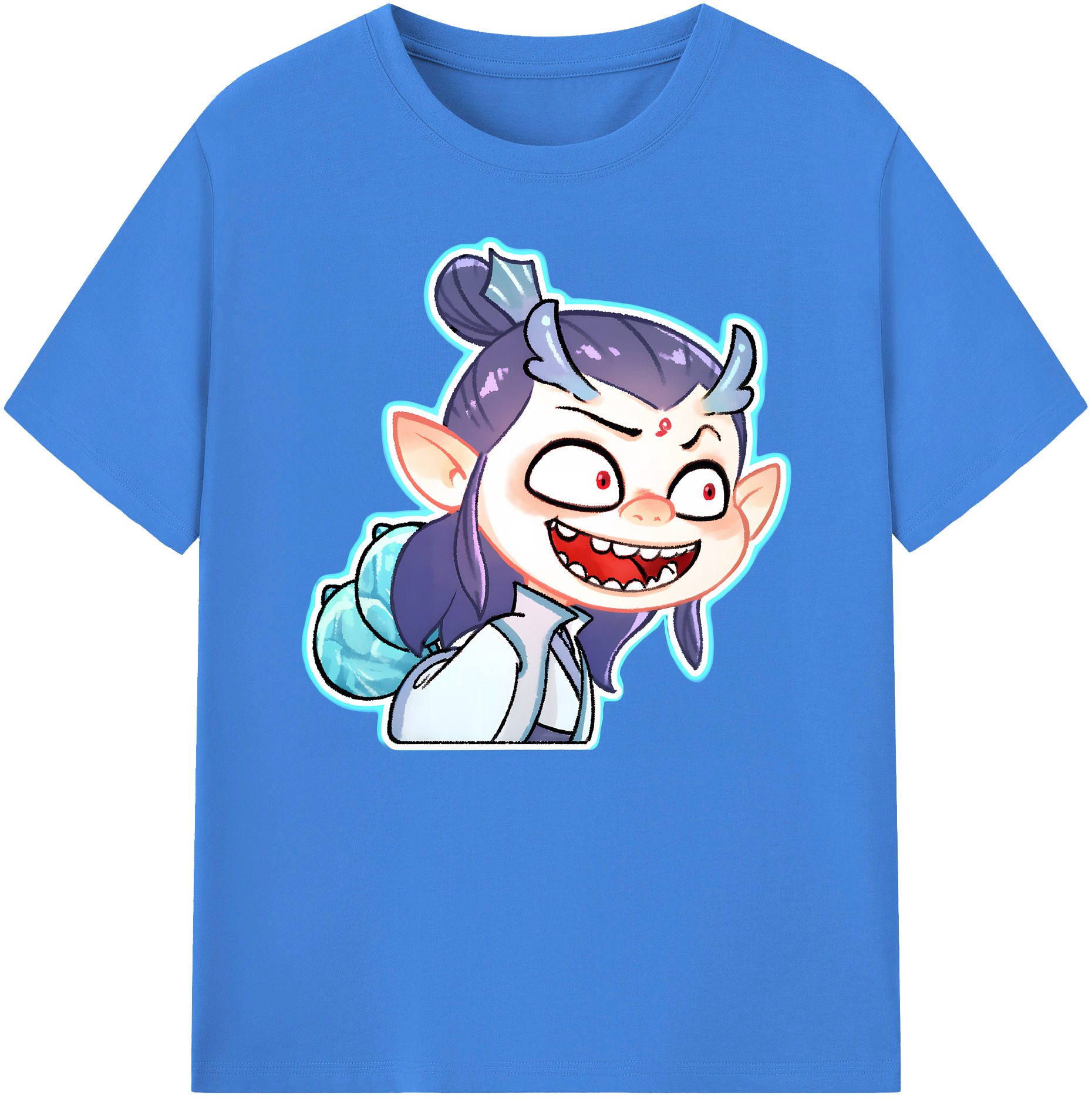 （画像用） Ne Zha 2 ナタ 魔童の大暴れ 綿100％ メンズ半袖Tシャツ｜肌触りやわらか＆通気性